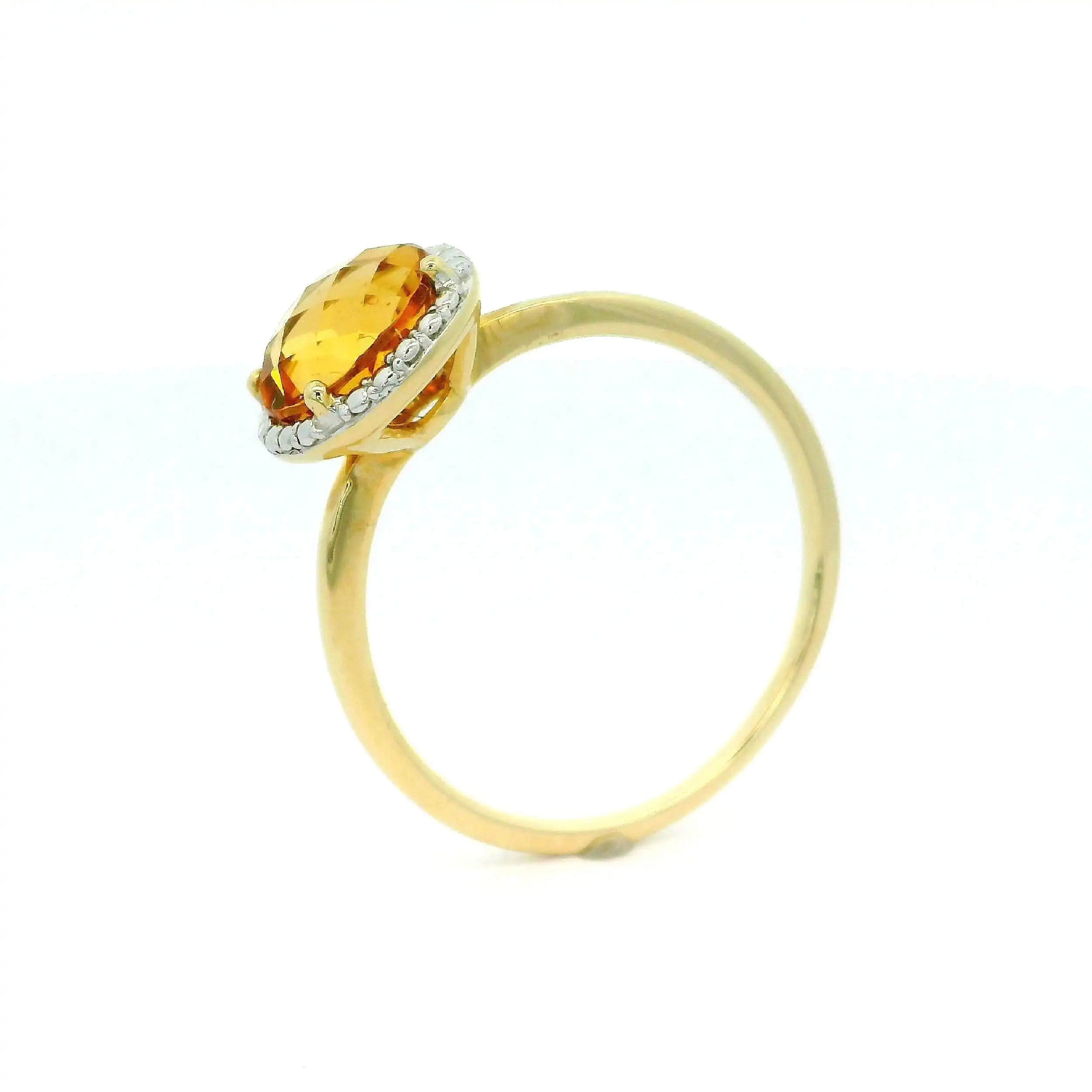 Ring Gelbgold mit Citrin