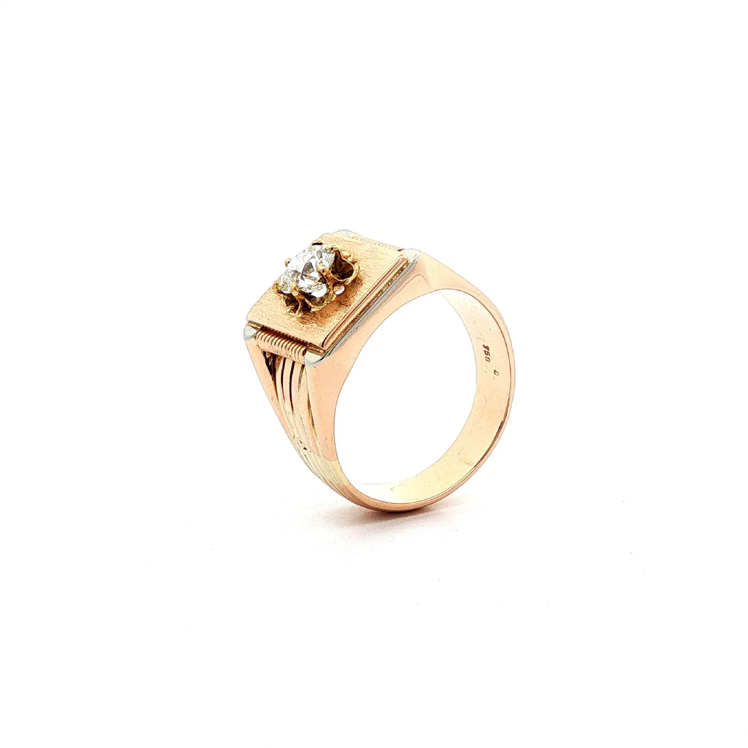 Ring Roségold mit Altschliffbrillant Ring Roségold mit Altschliffbrillant