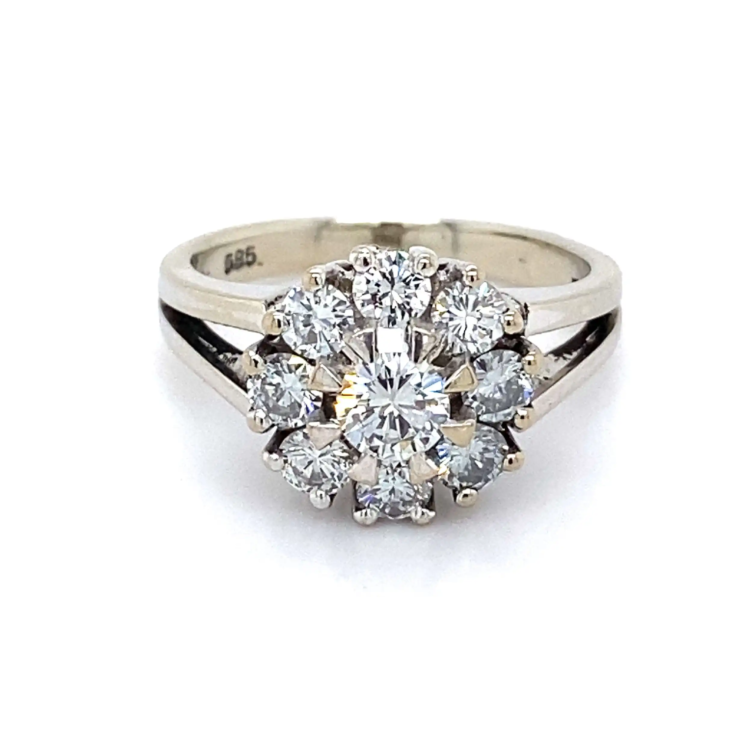 Ring Weißgold mit Brillanten Ring Weißgold mit Brillanten