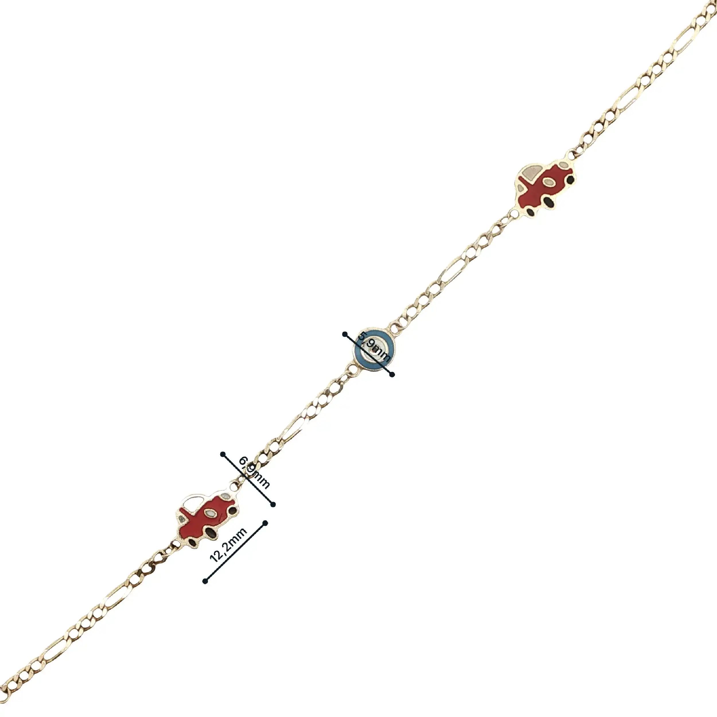 Armband Gelbgold mit Emaille Armband Gelbgold mit Emaille