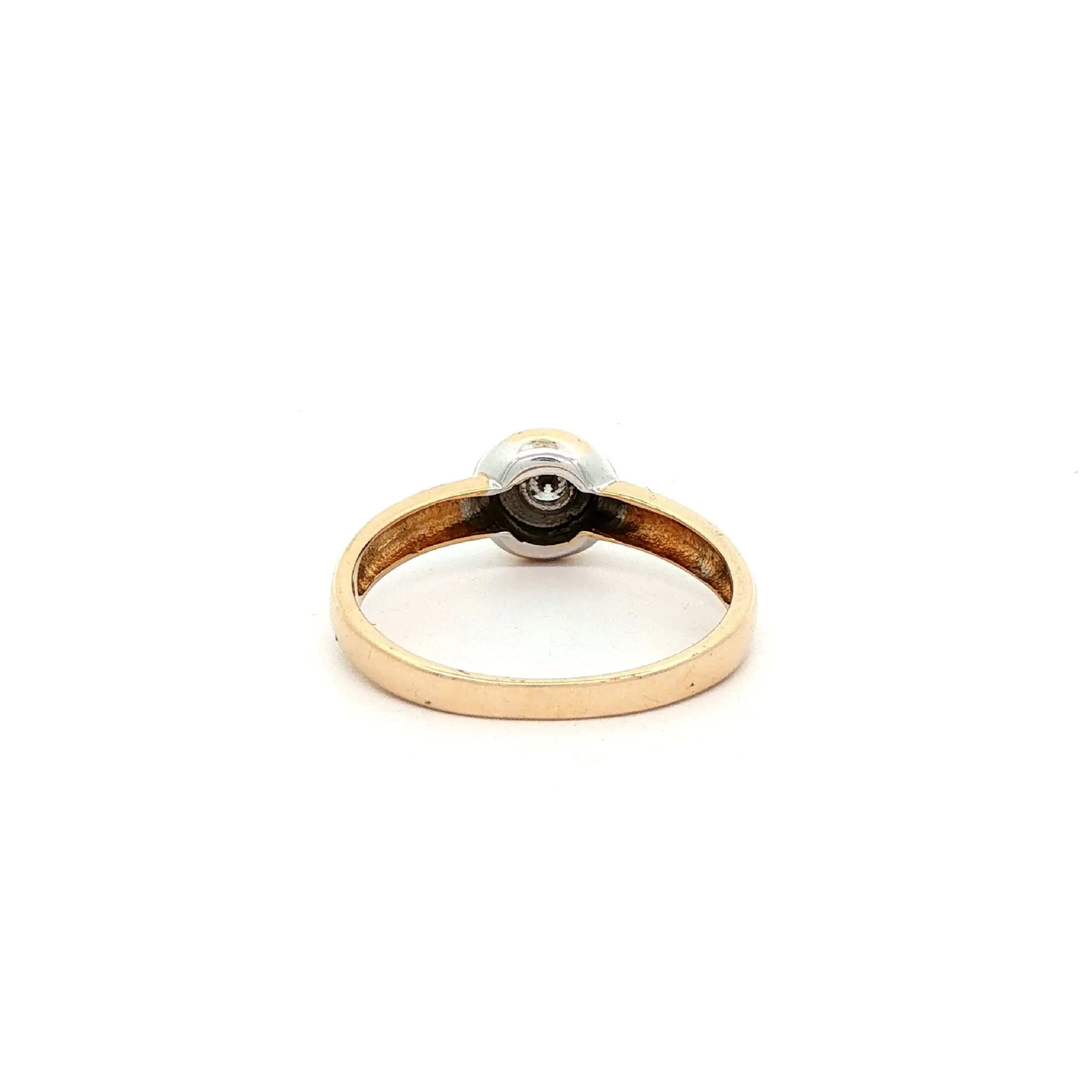 Ring Bicolor mit Brillant Ring Bicolor mit Brillant