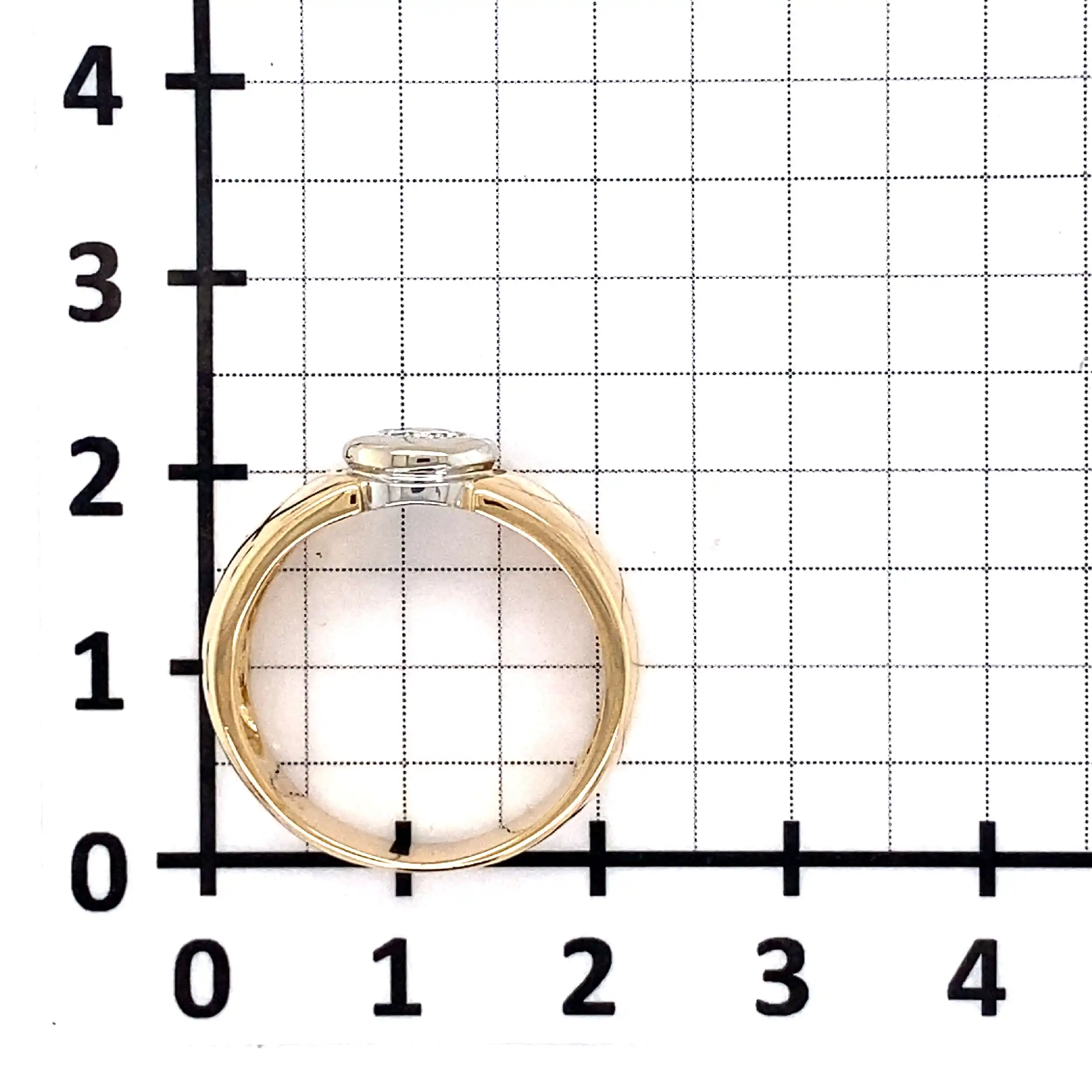 Ring bicolor mit Brillant Soltär