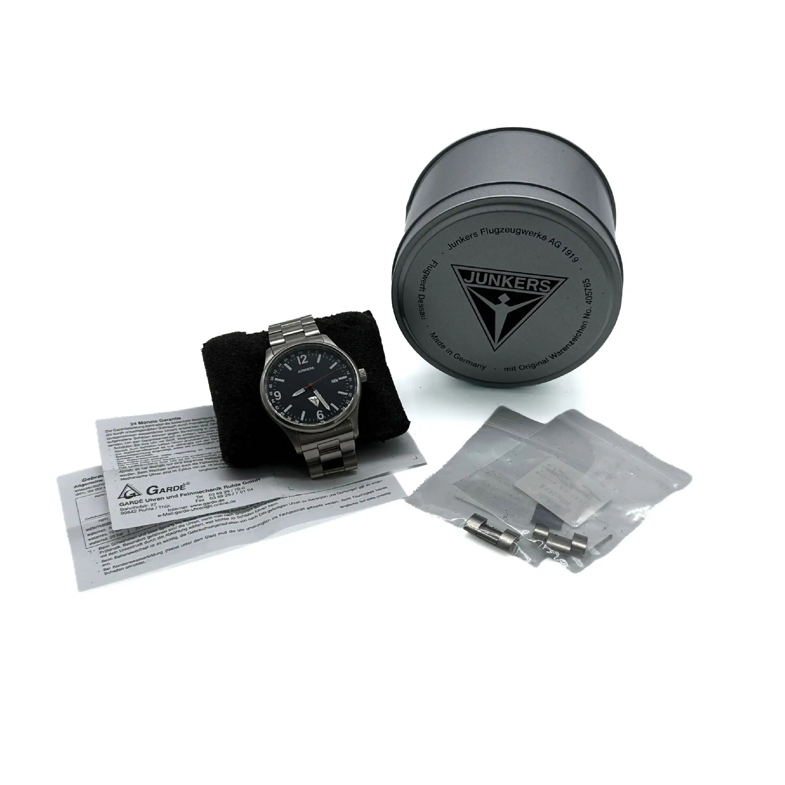 Herrenuhr Junkers Flugweltrecorde G 38 6270 Automatik Titan mit Box