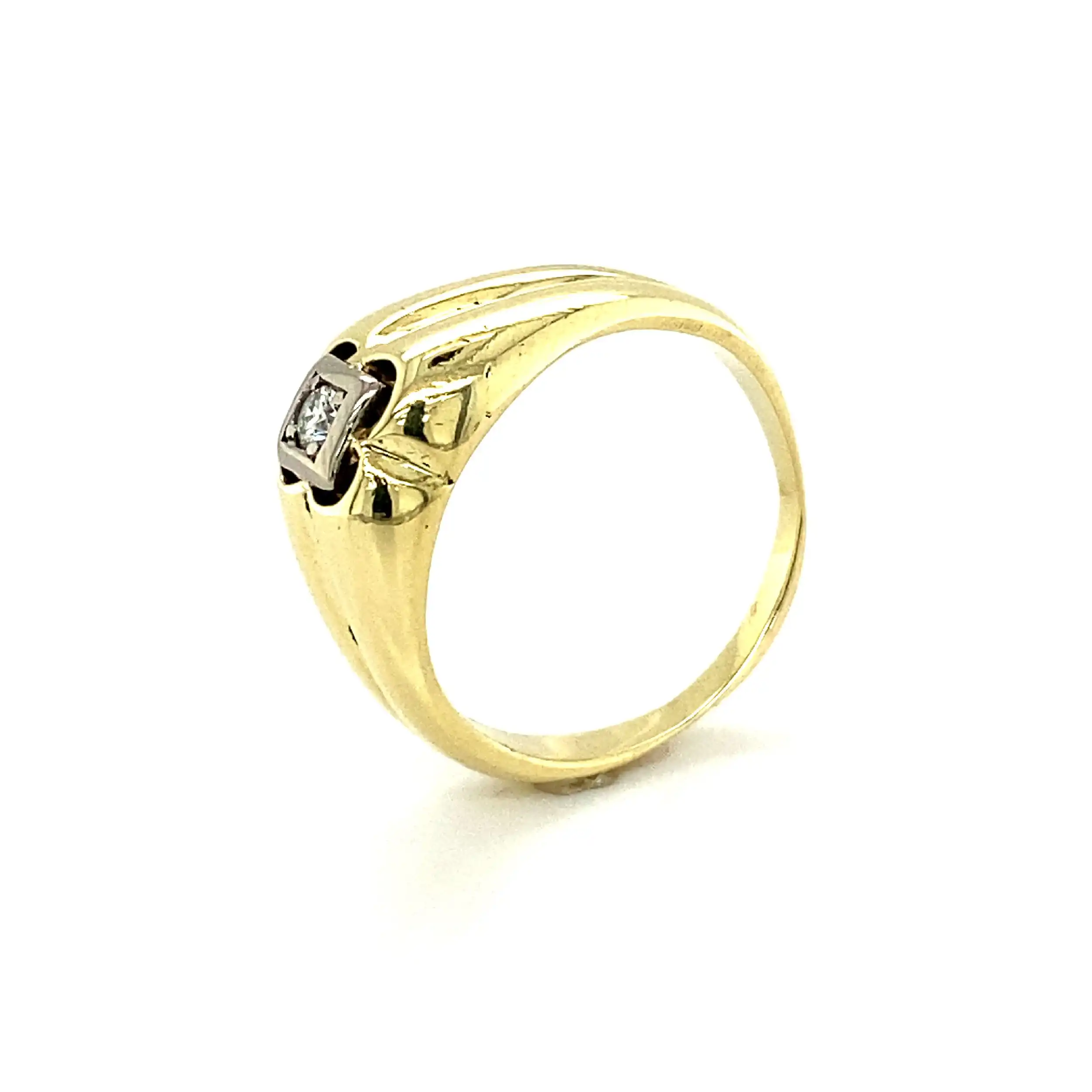 Ring Bicolor mit Brillant Ring Bicolor mit Brillant