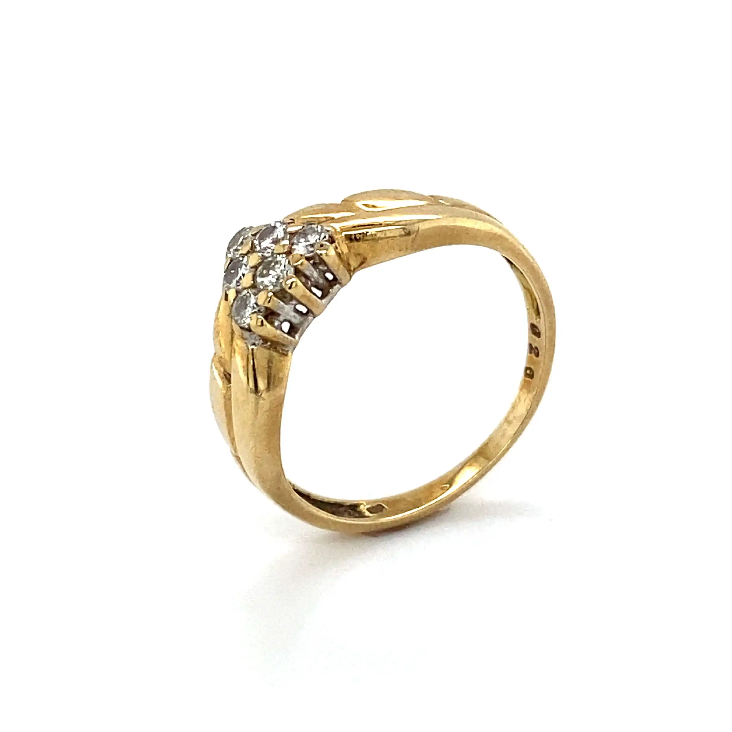 Ring Gelbgold mit Brillanten, mit 0,26ct graviert Ring Gelbgold mit Brillanten, mit 0,26ct graviert