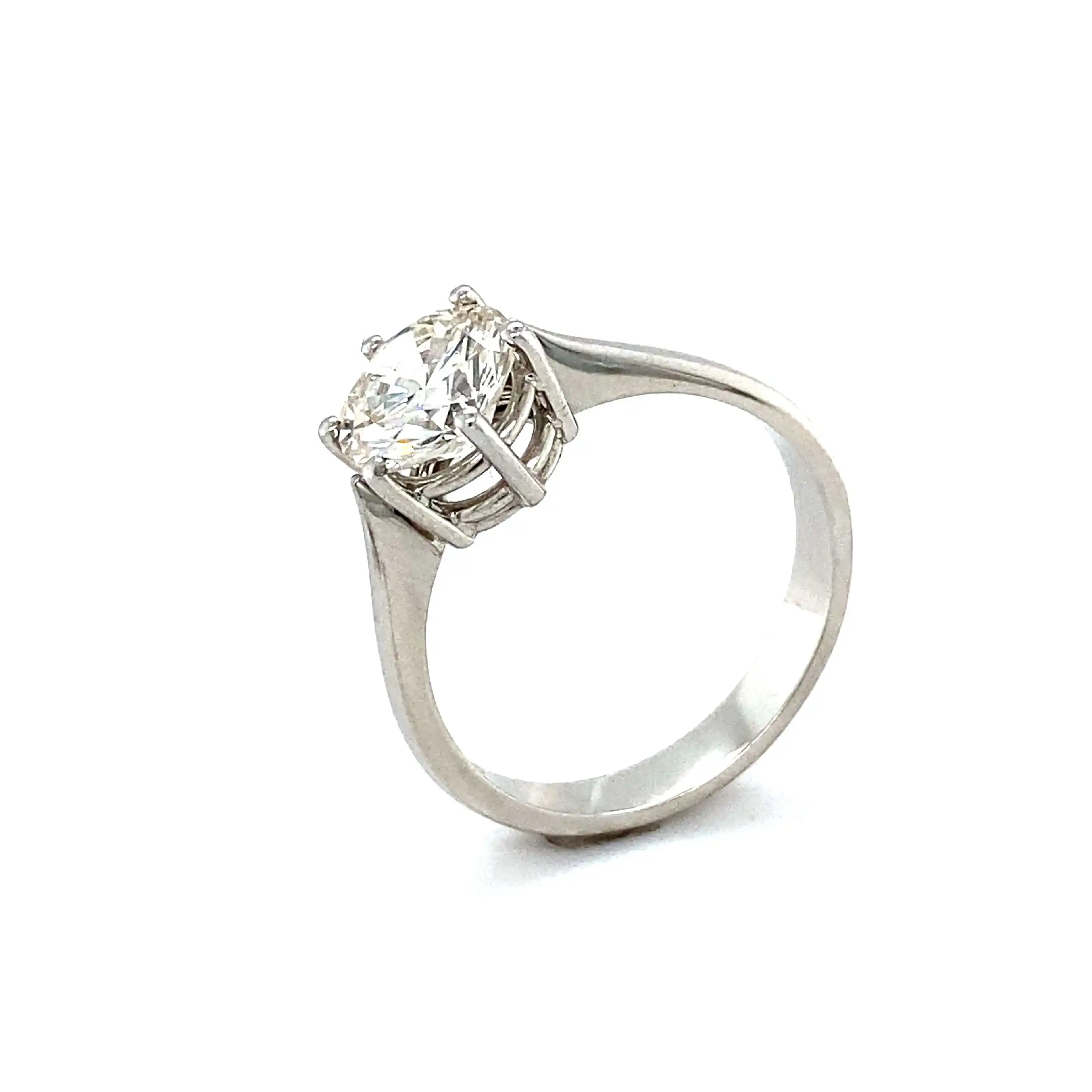 Ring Weißgold mit Brillant Solitär Ring Weißgold mit Brillant Solitär