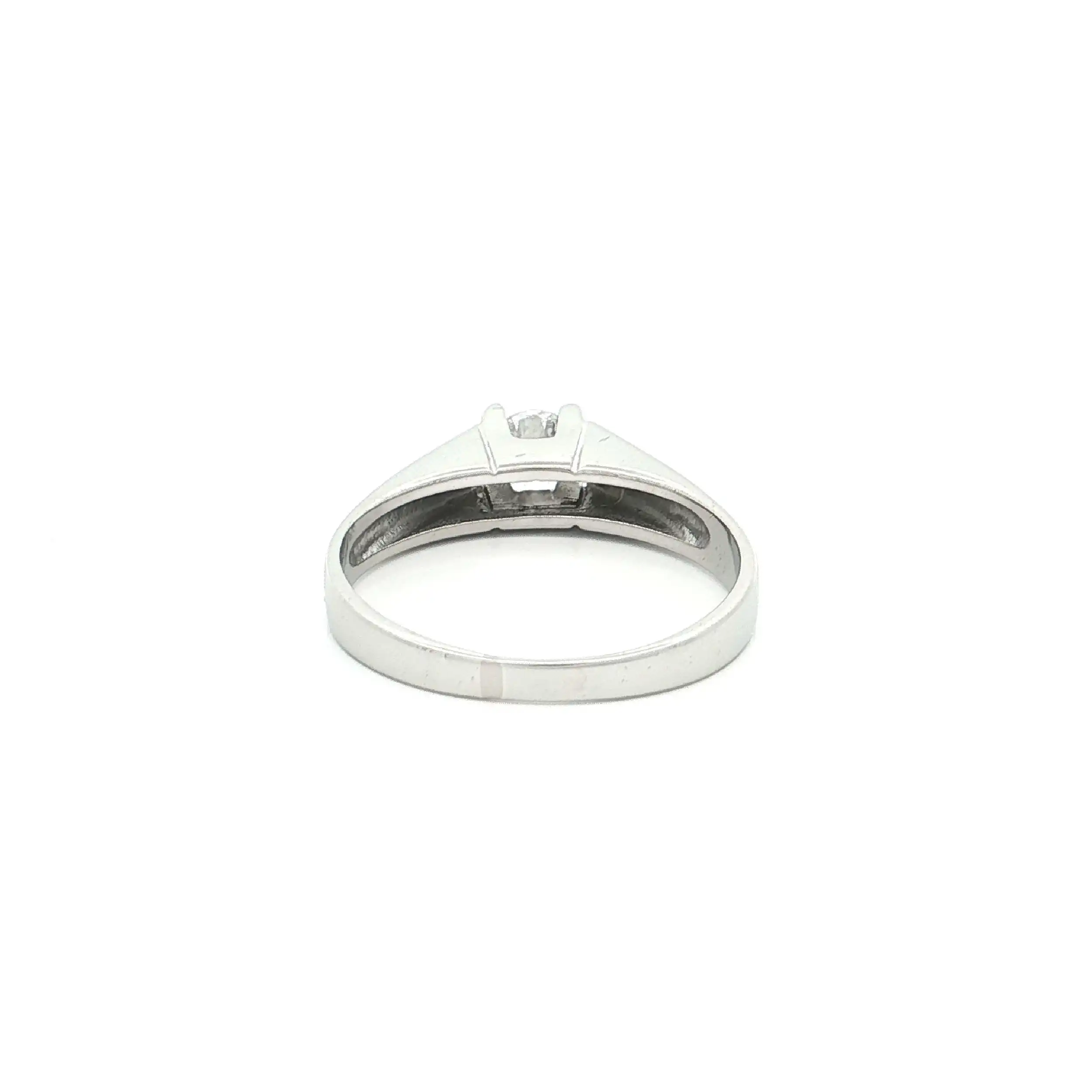 Ring Weißgold mit Brillant Ring Weißgold mit Brillant