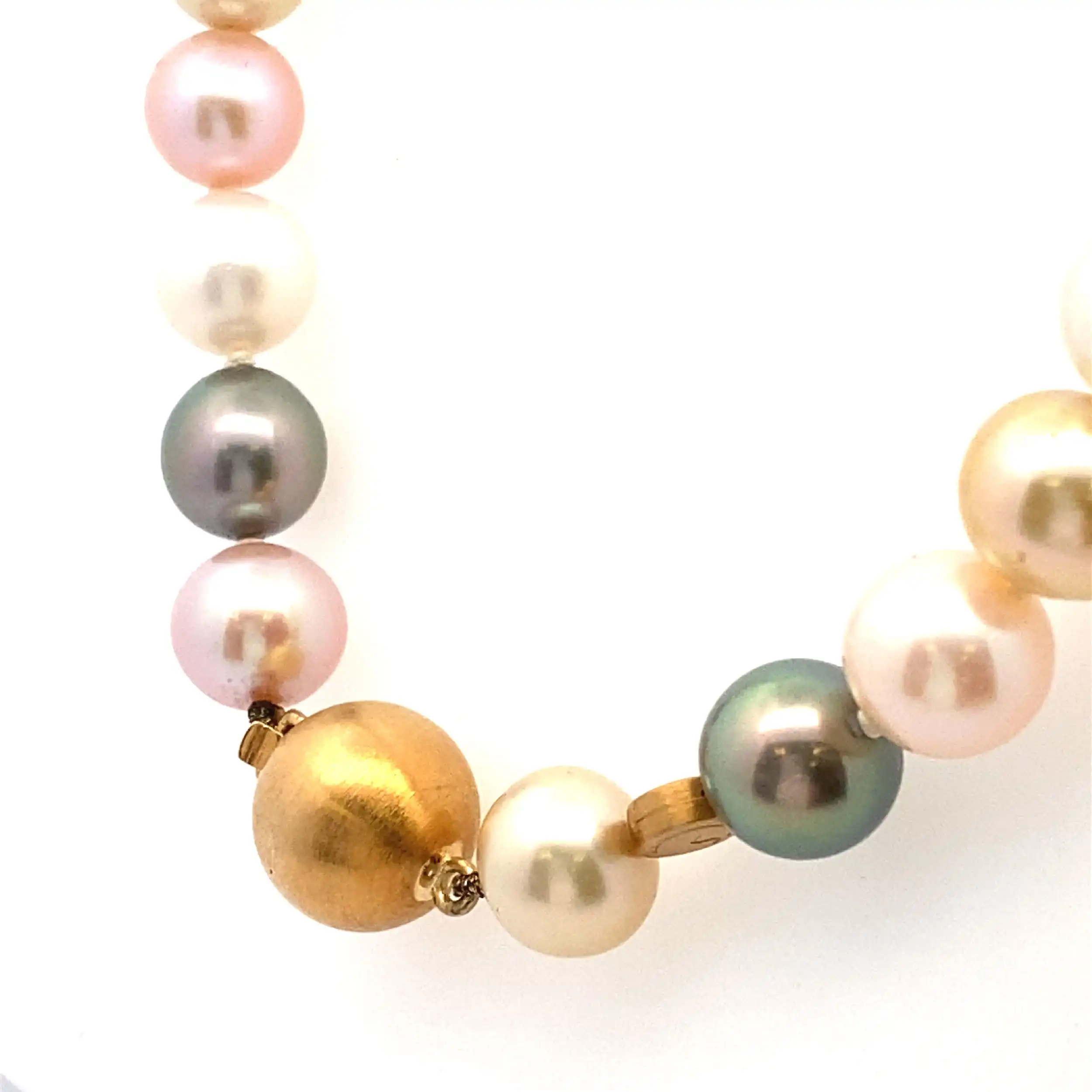 Collier Schoeffel Multicolor mit Gelbgoldverschluss Collier Schoeffel Multicolor mit Gelbgoldverschluss