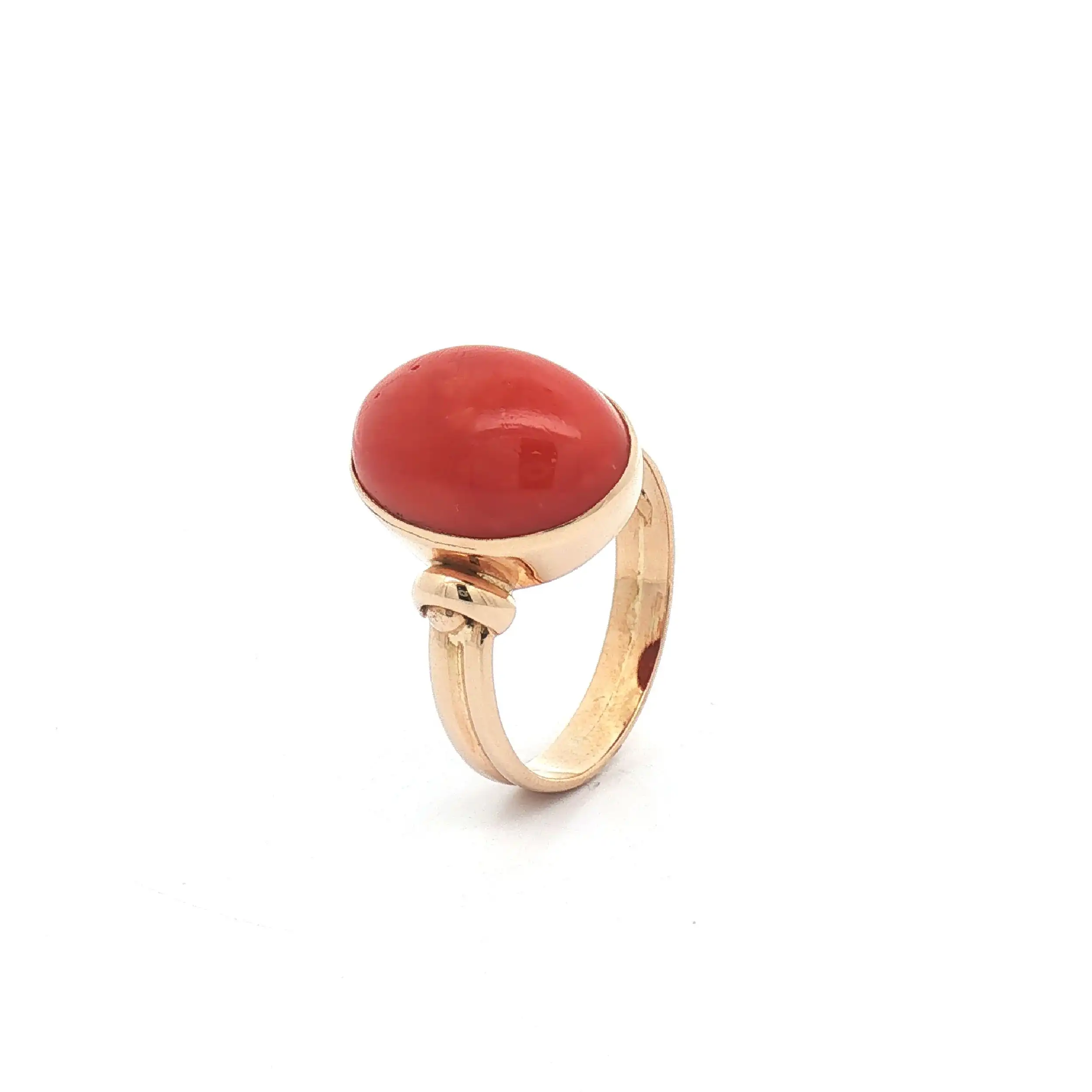 Ring Gelbgold mit Karneol Cabochon