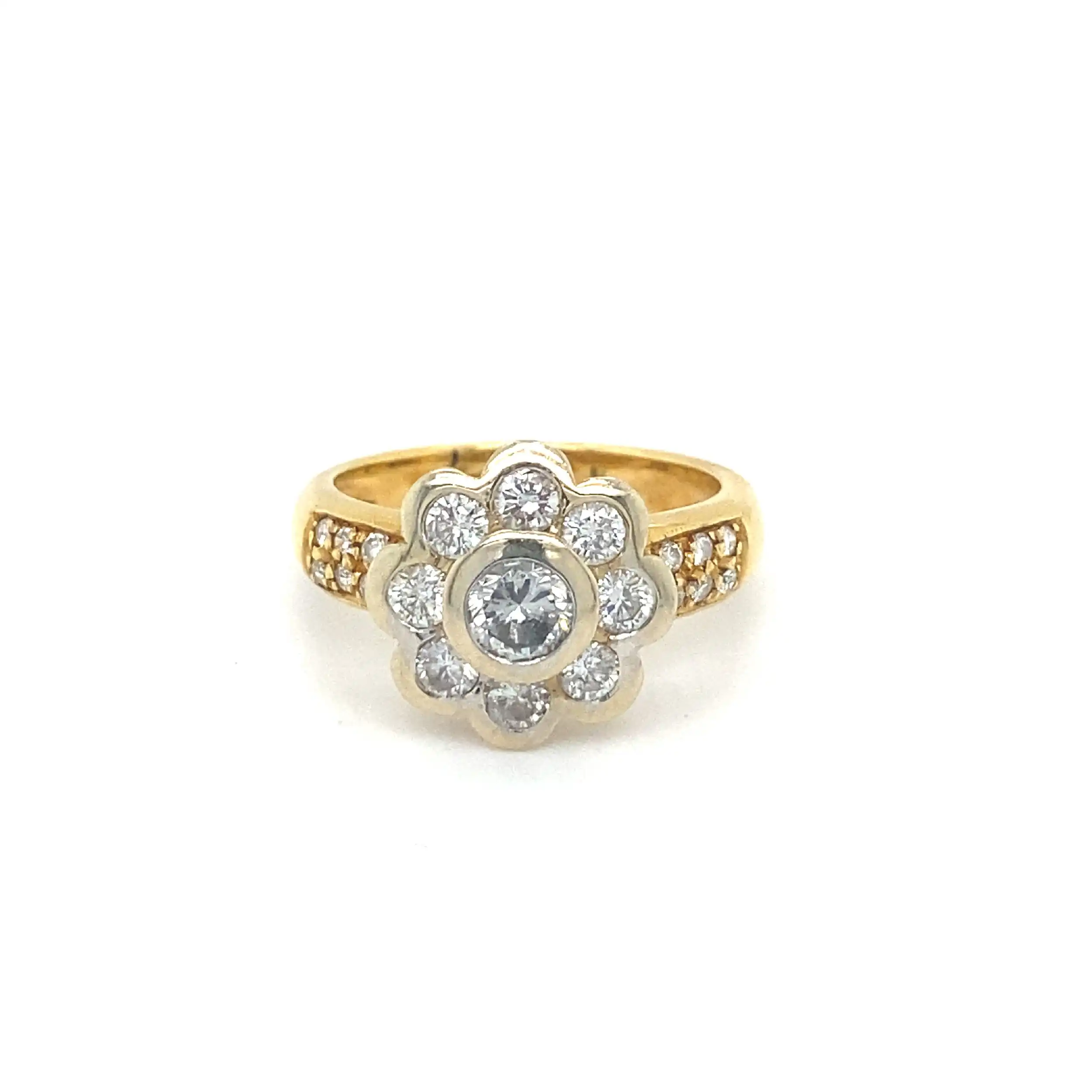 Ring Bicolor mit Brillanten