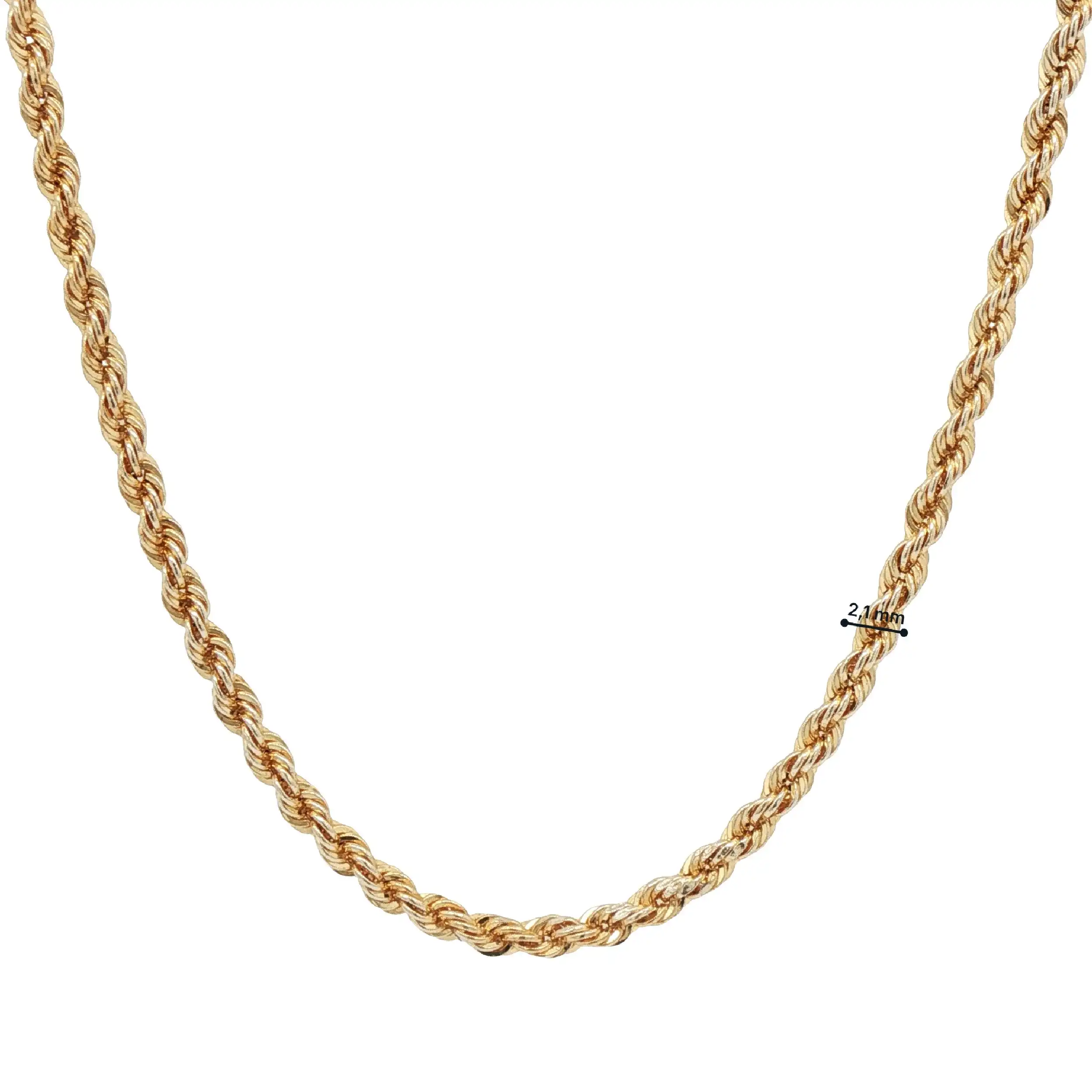 Kordelkette Gelbgold