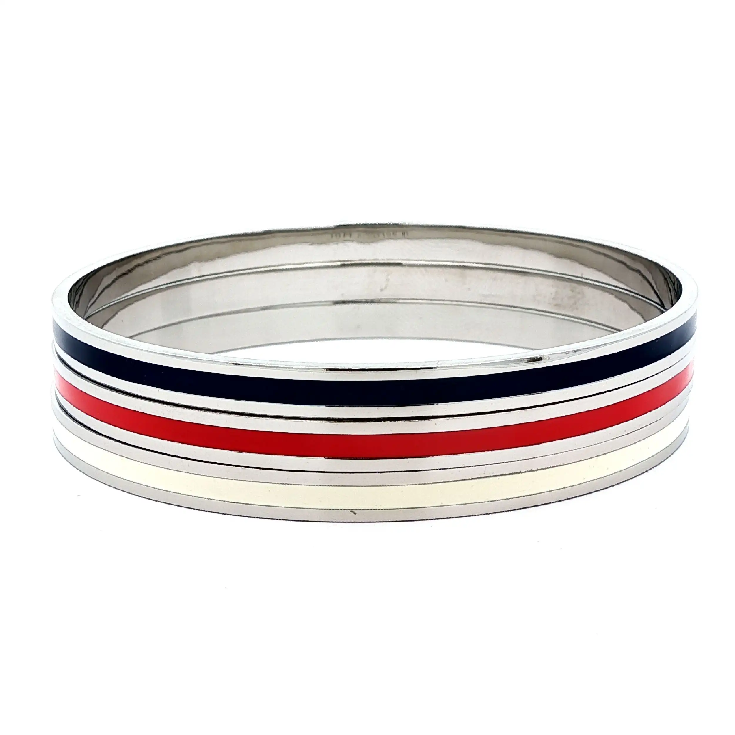 3 Set Armreifen Stahl Tommy Hilfiger mit Emaille 3 Set Armreifen Stahl Tommy Hilfiger mit Emaille