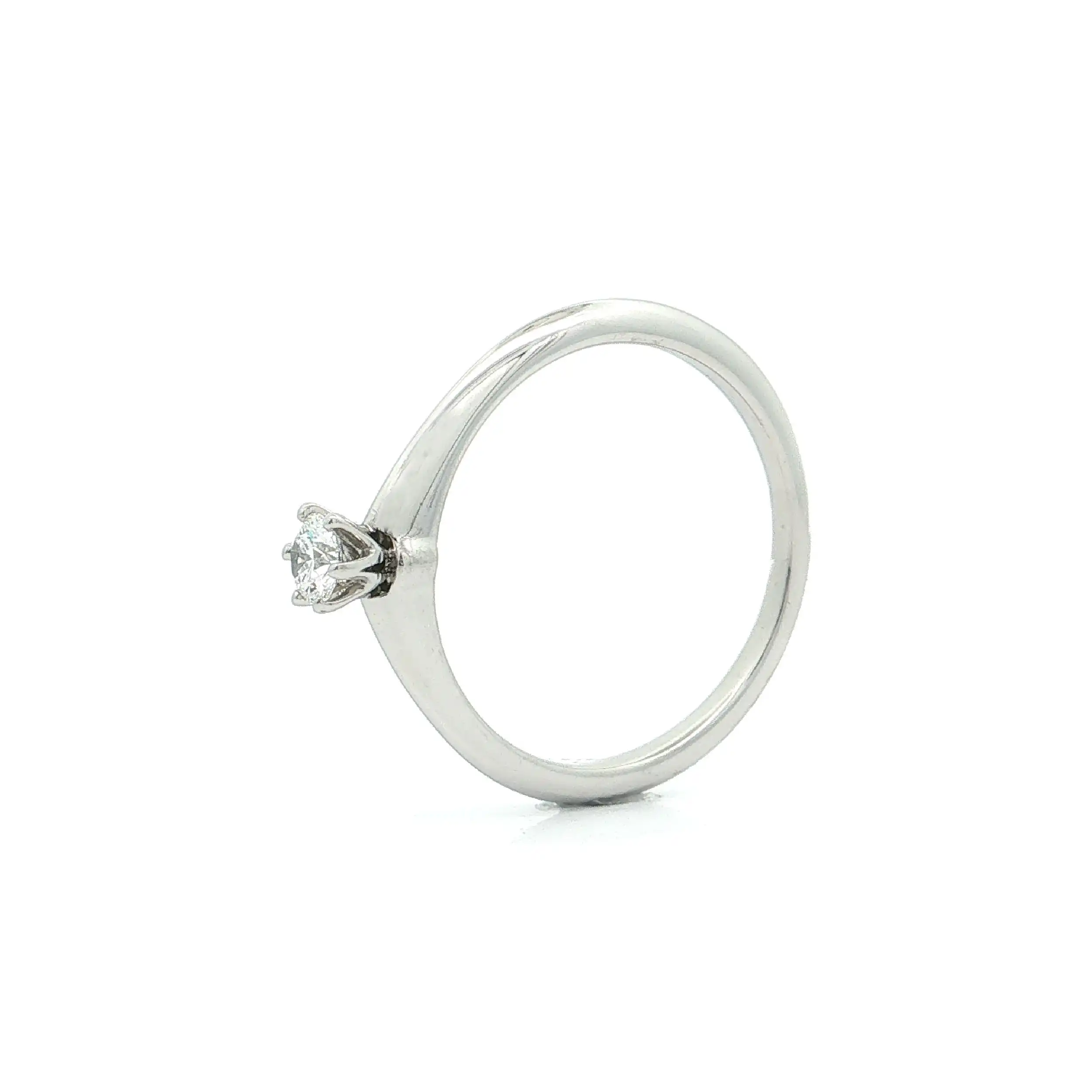 Solitärring Platin Tiffany