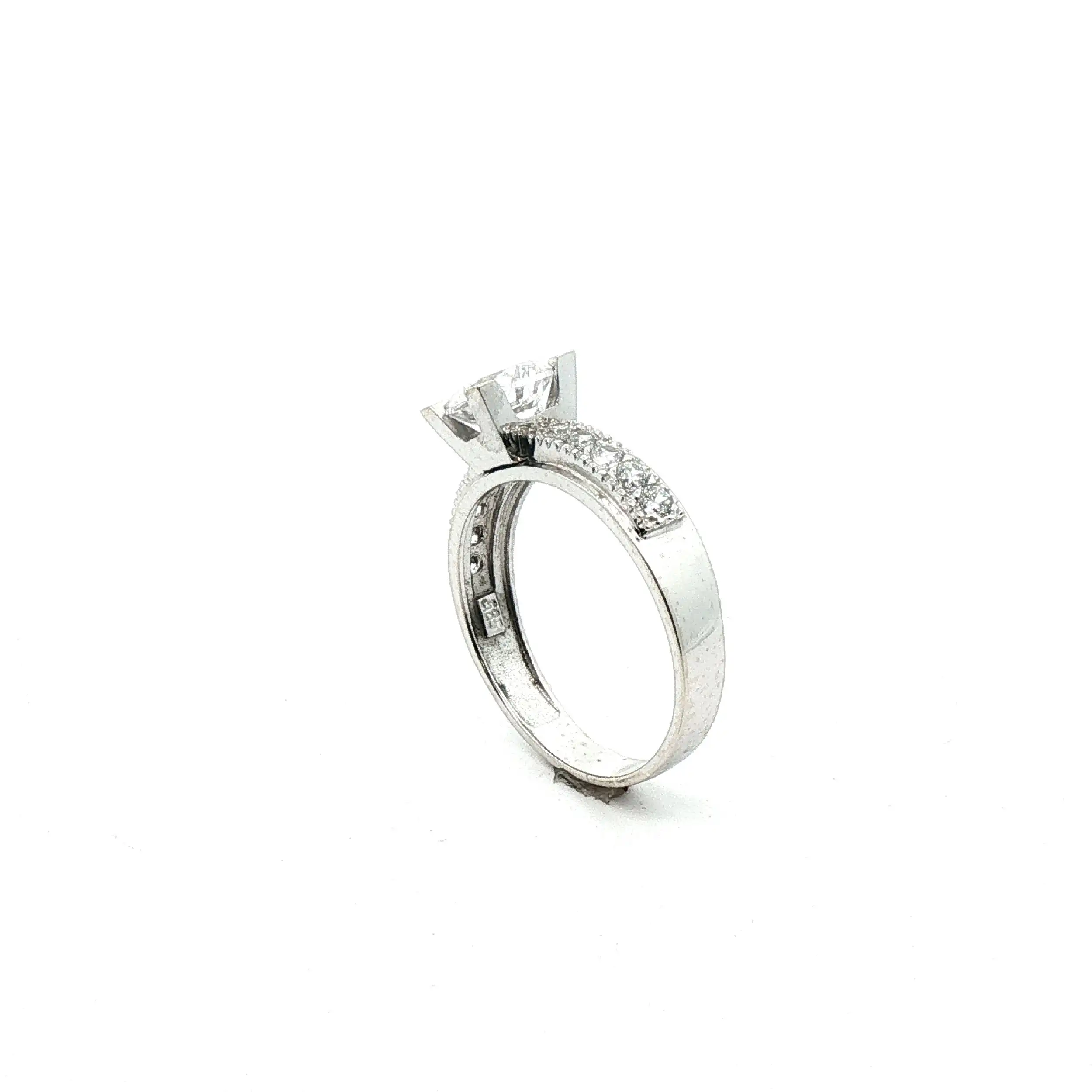 Ring Weißgold mit Zirkonia