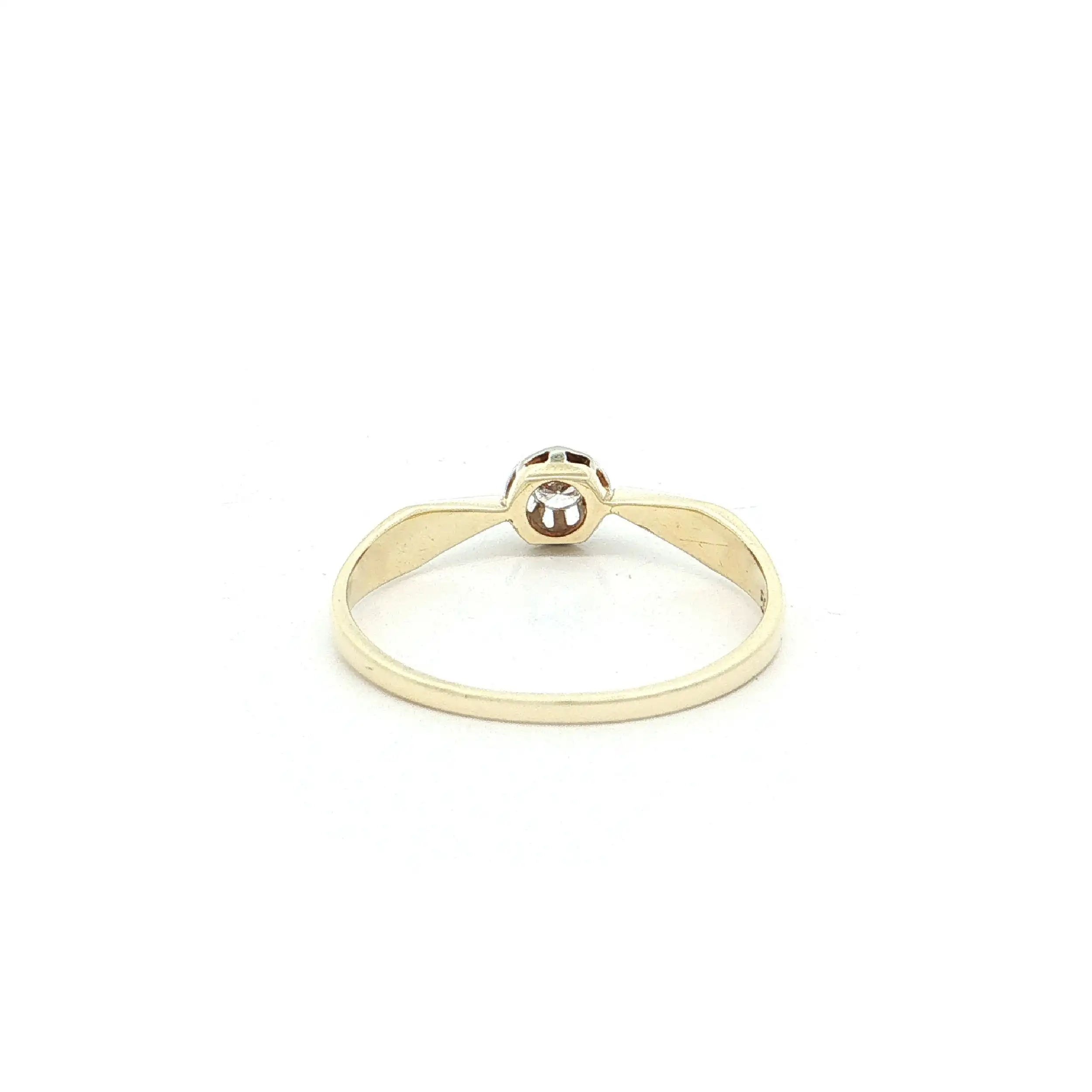 Ring Bicolor mit Brillant