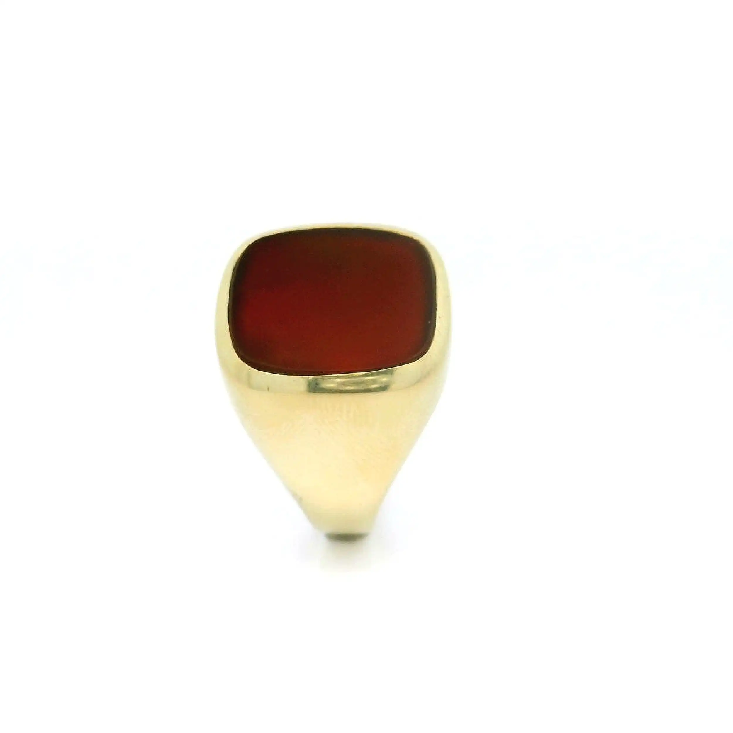Herrenring Gelbgold mit Carneol