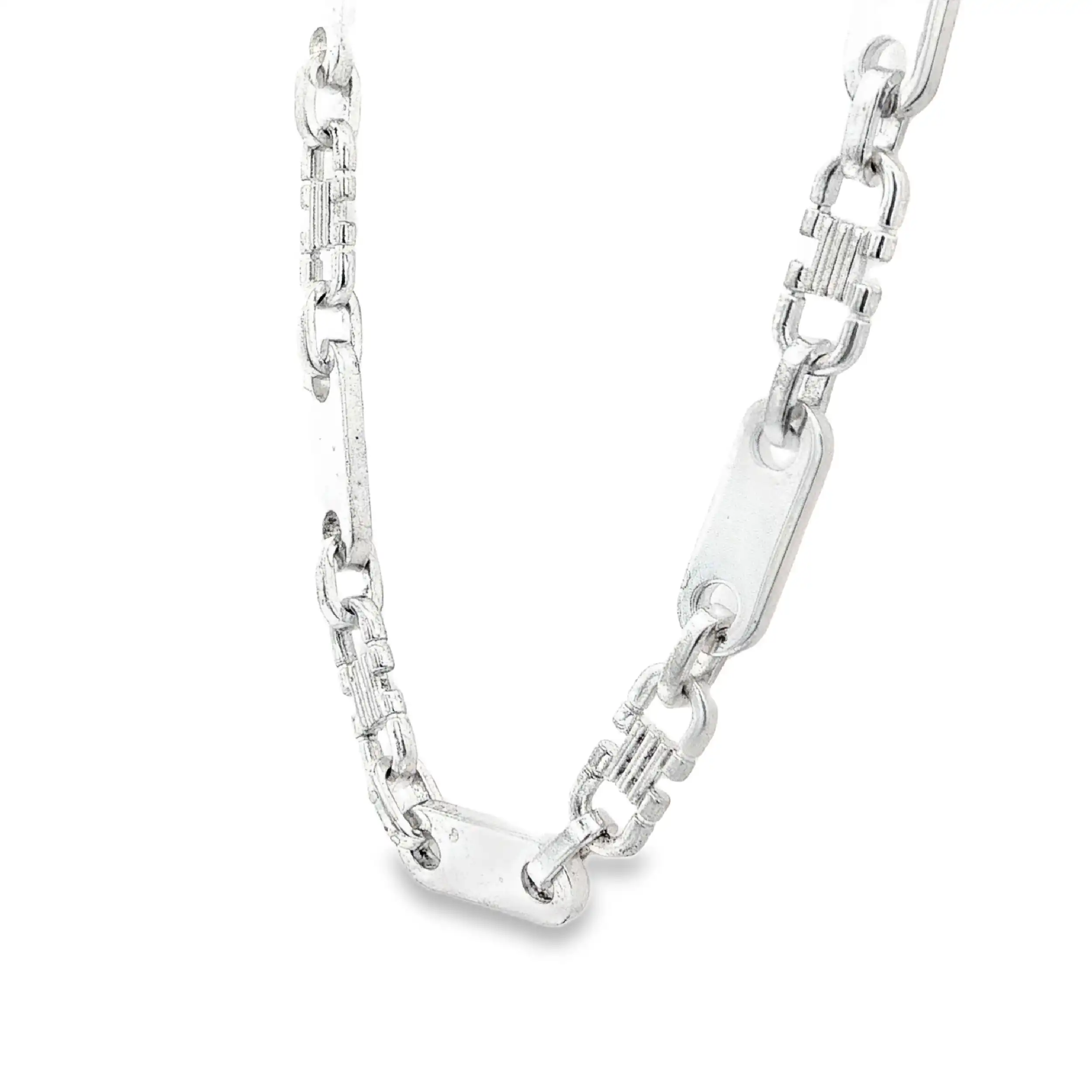Plattenkette Silber