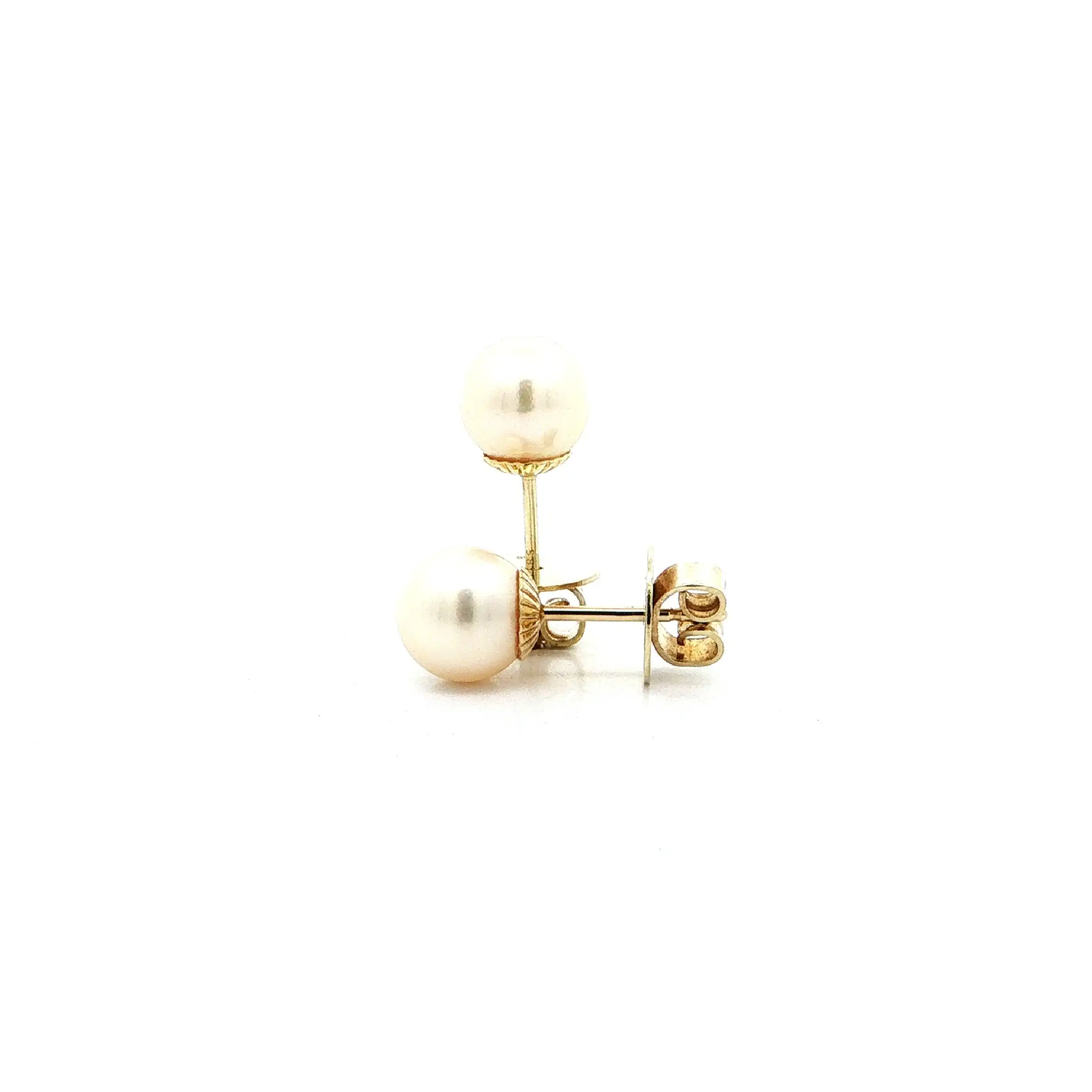 Ohrstecker Gelbgold mit Perle