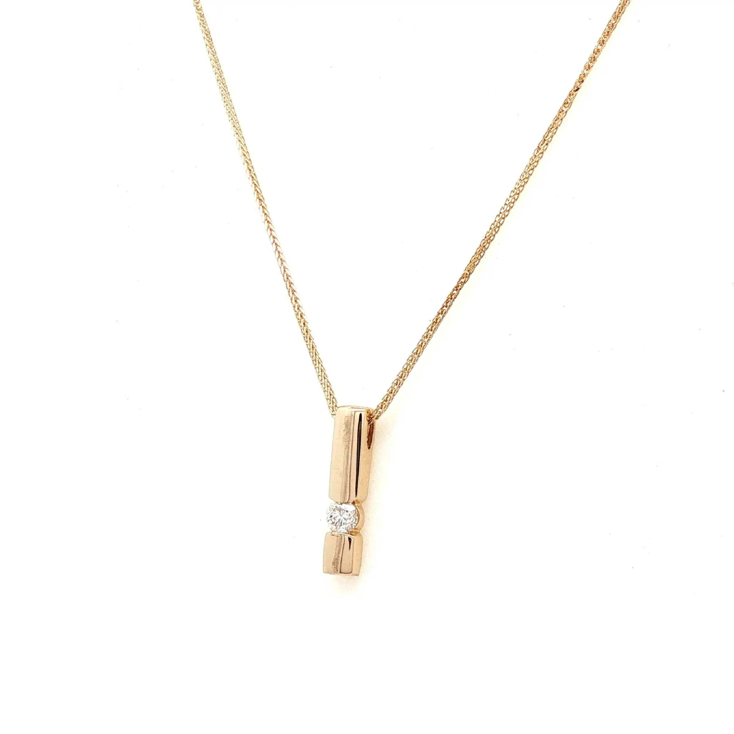 Kette Gelbgold mit Anhänger mit Brillant von Christ