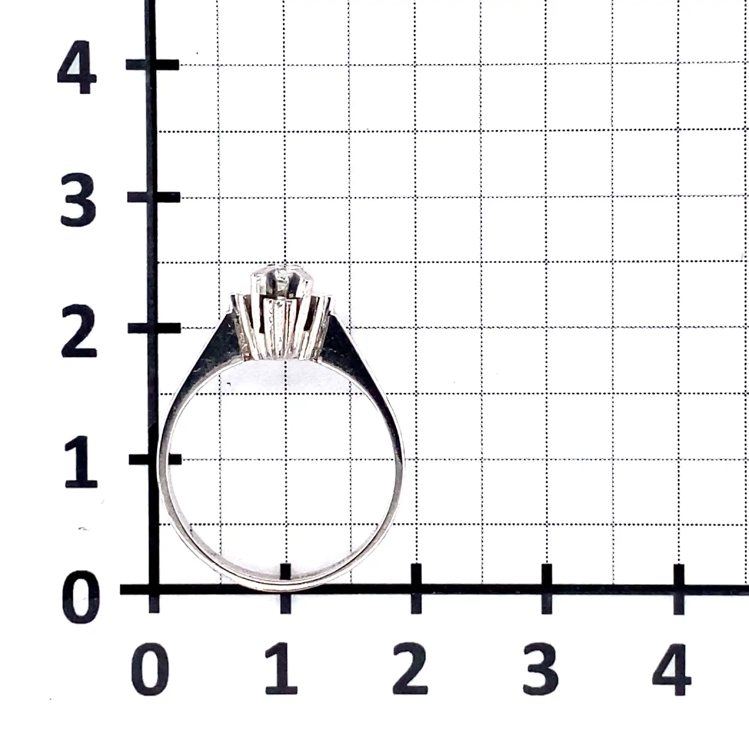 Ring Weißgold mit Brillant Ring Weißgold mit Brillant
