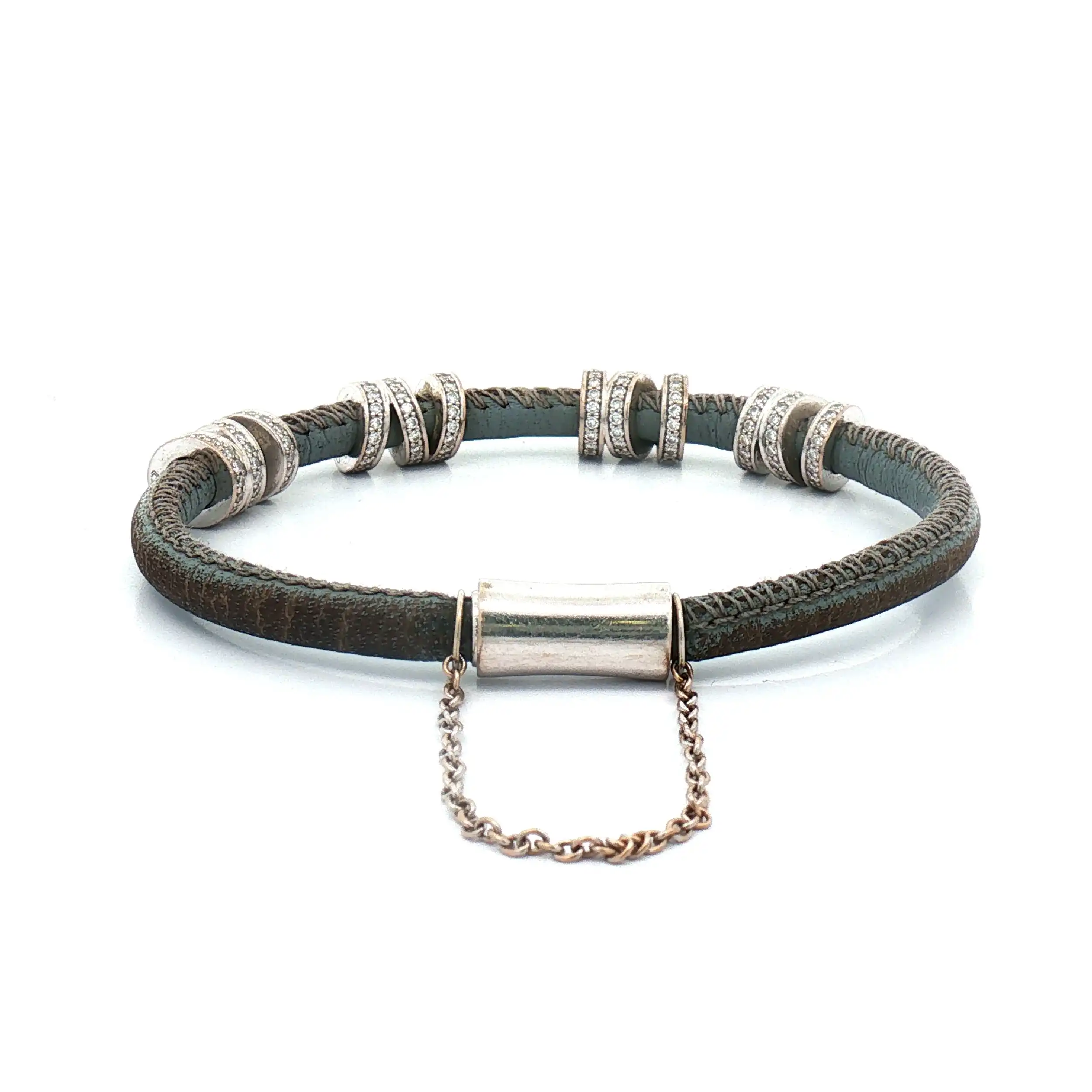 Noor Armband grau mit Brillanten