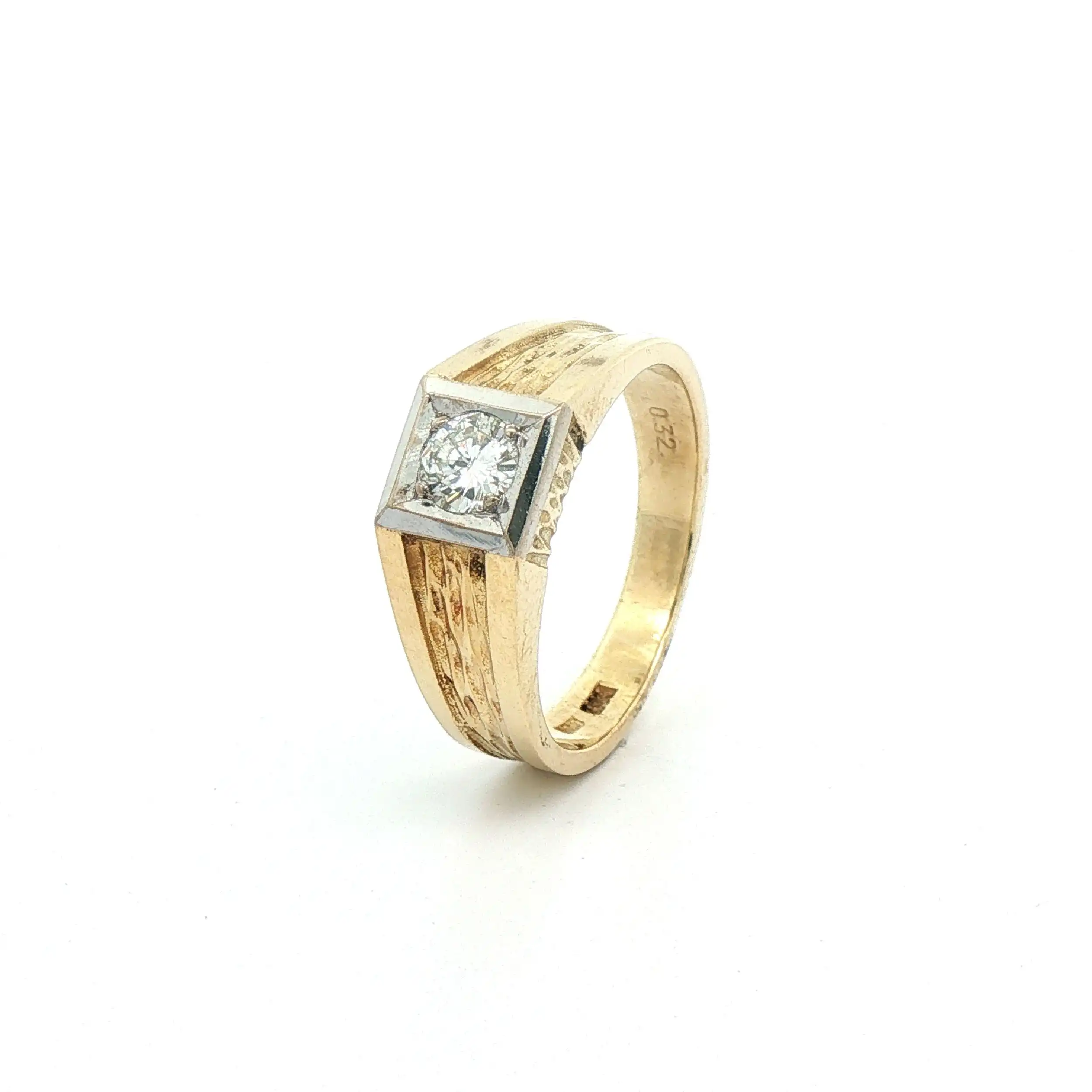 Ring Bicolor mit Brillant Ring Bicolor mit Brillant