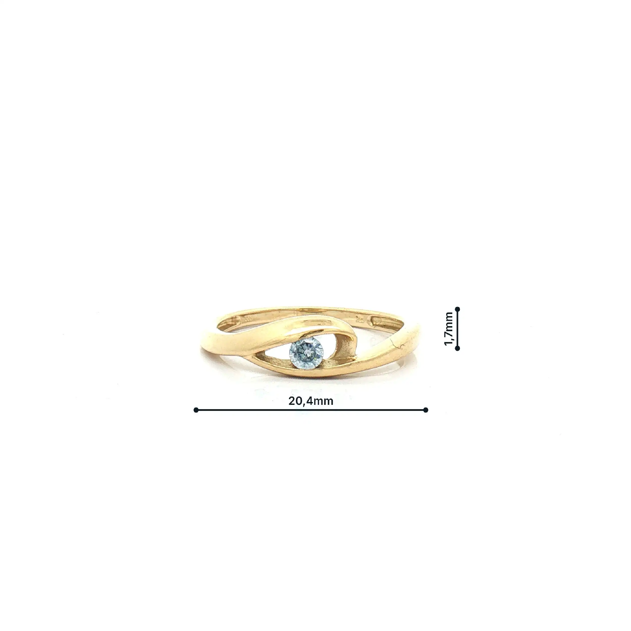 Ring Gelbgold mit Zirkonia