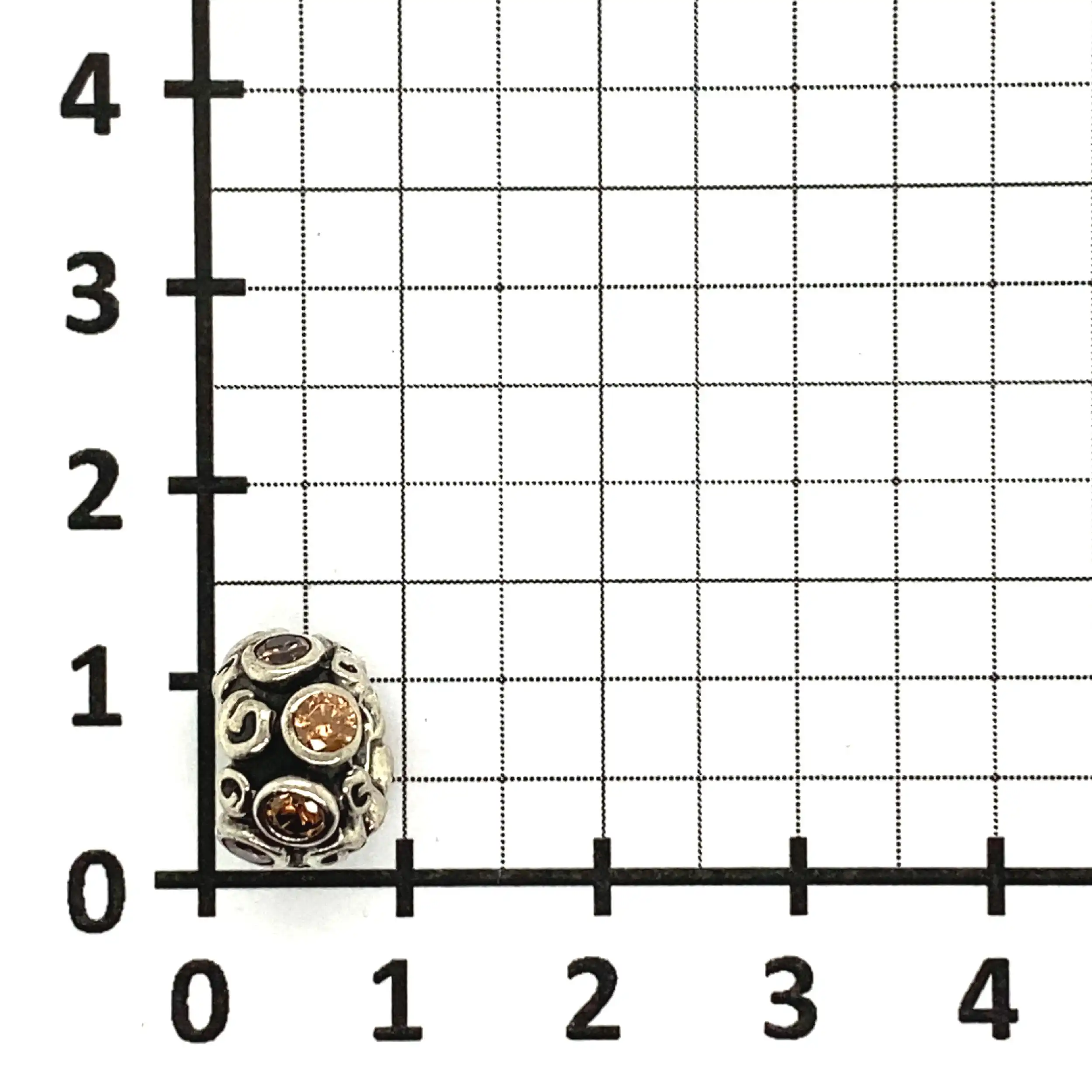 Silberanhänger Pandora - Charm Sternenwirbel mit braunen Zirkonia Silberanhänger Pandora - Charm Sternenwirbel mit braunen Zirkonia