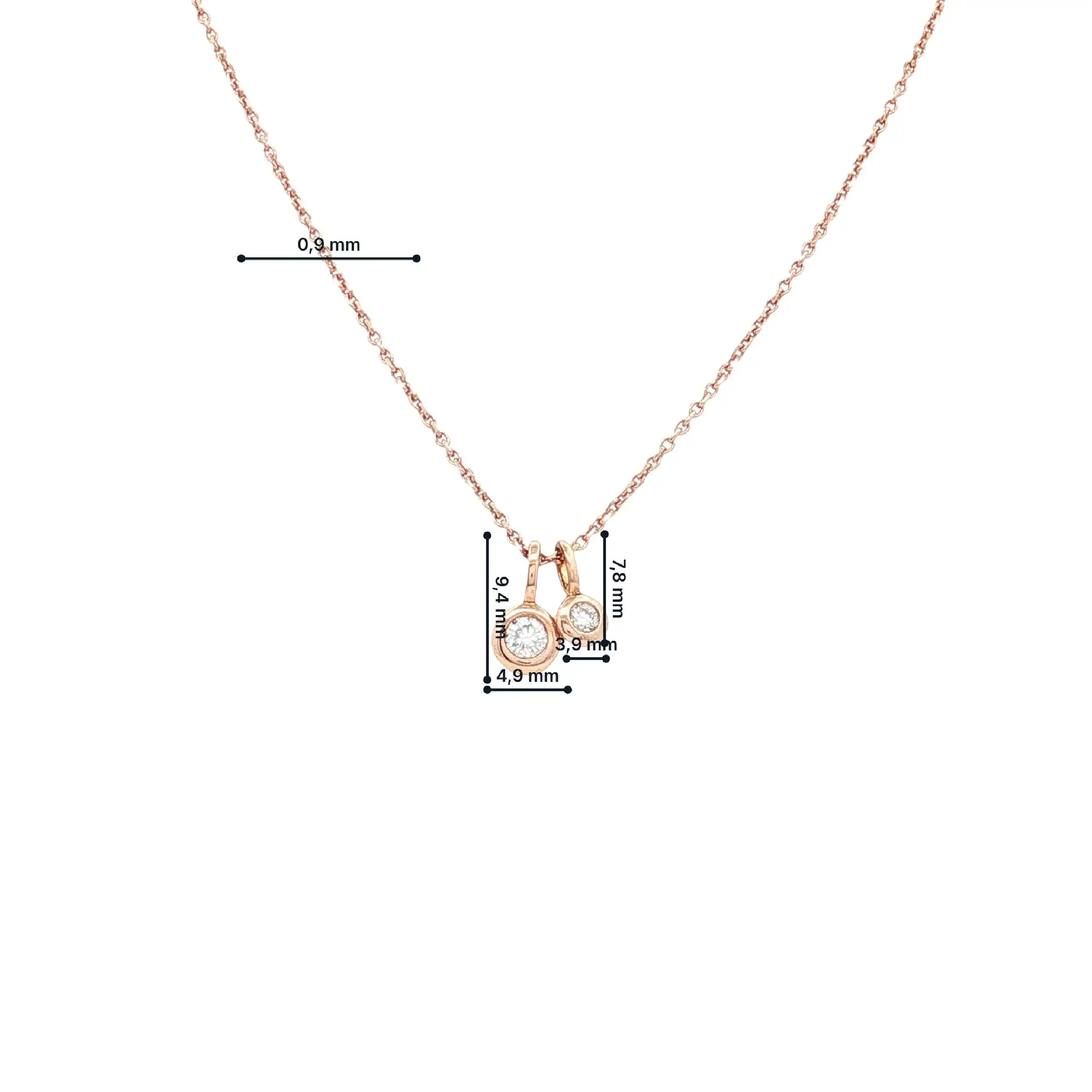 Collier Rosegold Capolavoro Prosecco mit Brillanten Collier Rosegold Capolavoro Prosecco mit Brillanten