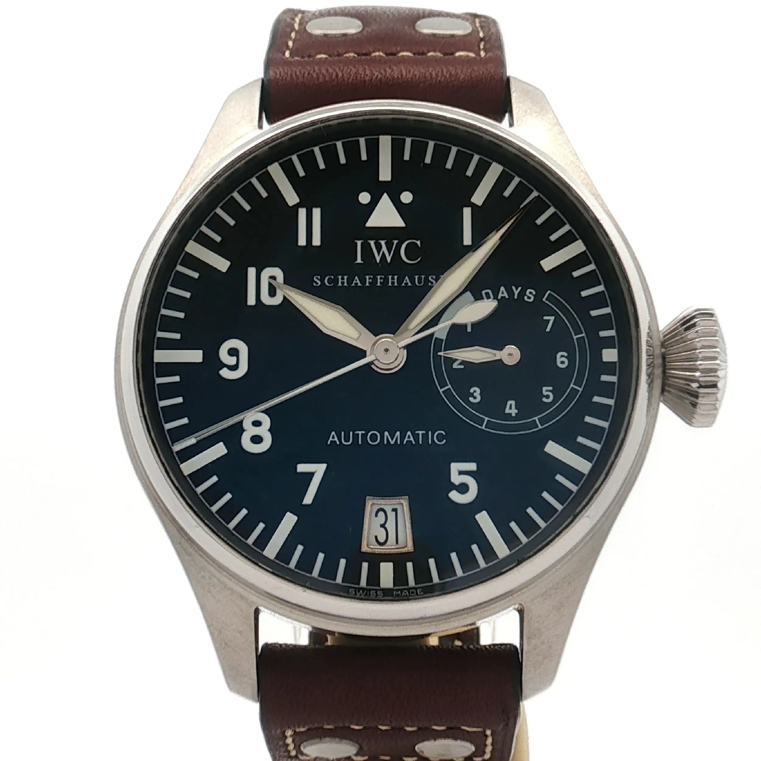 Herrenuhr IWC große Fliegeruhr big Pilot 7 days automatic Herrenuhr IWC große Fliegeruhr big Pilot 7 days automatic