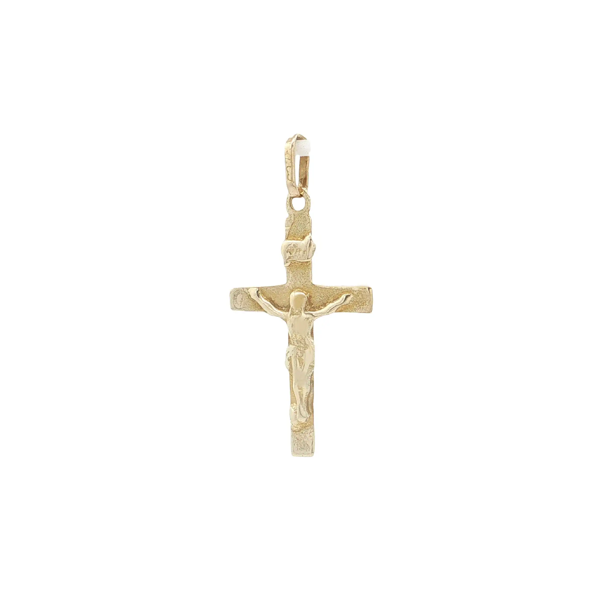 Kreuzanhänger Gelbgold