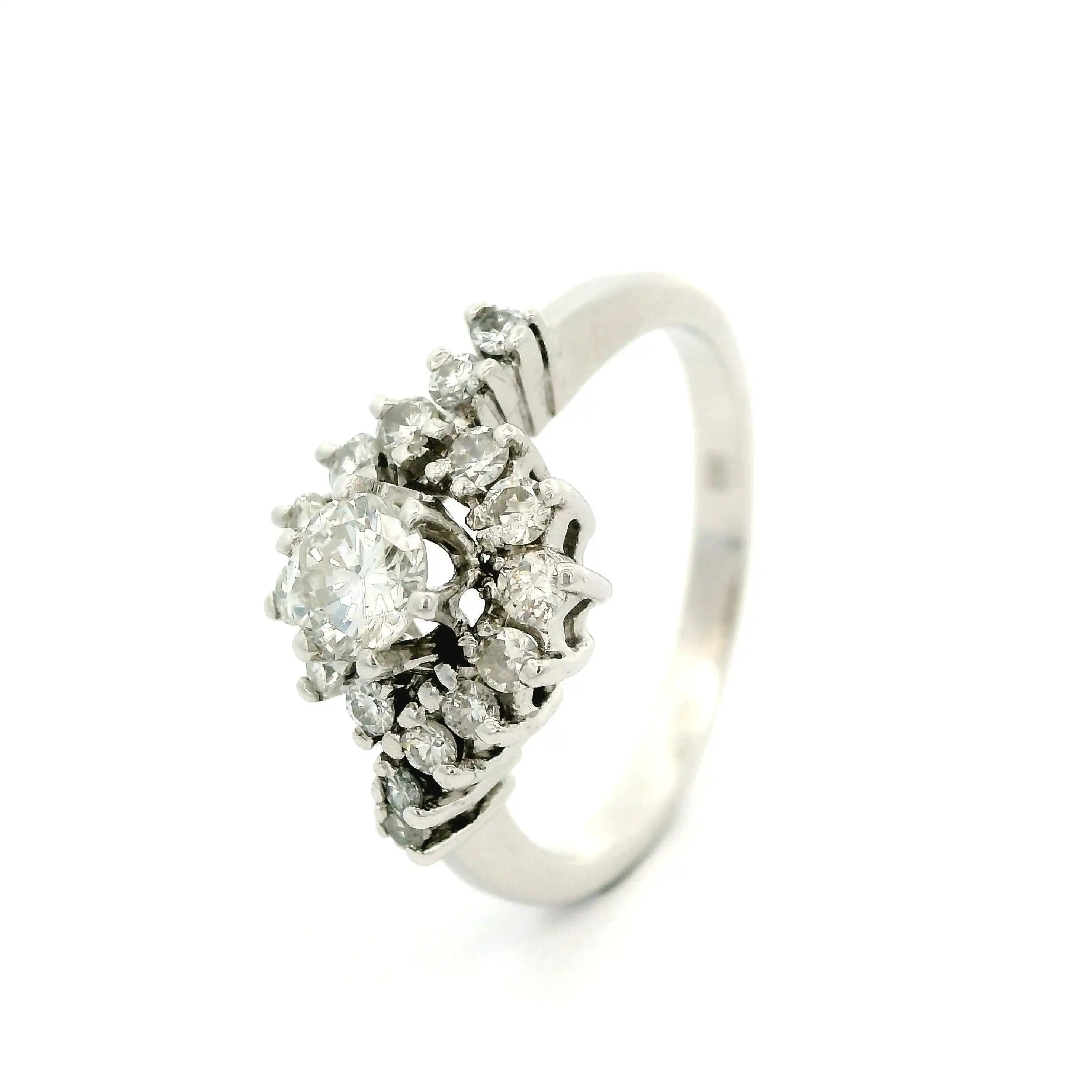 Ring Weißgold mit Brillanten Ring Weißgold mit Brillanten