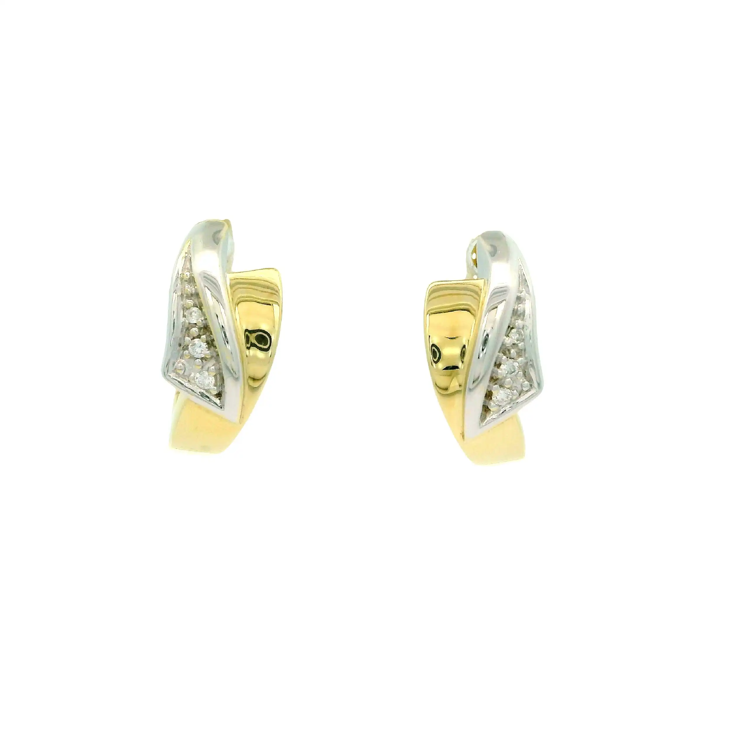 Creolen Gelbgold mit Brillanten Creolen Gelbgold mit Brillanten