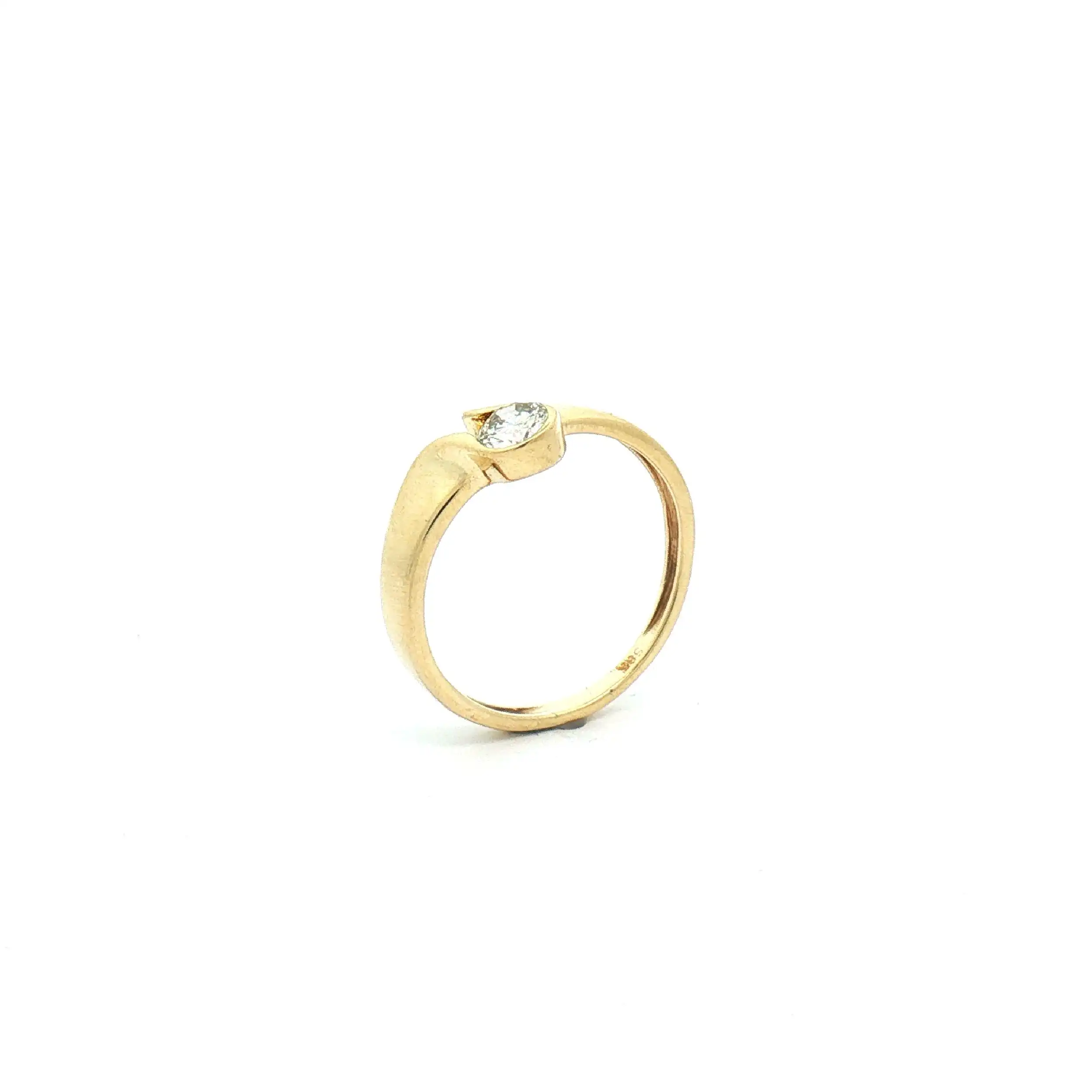 Ring Gelbgold mit Brillant