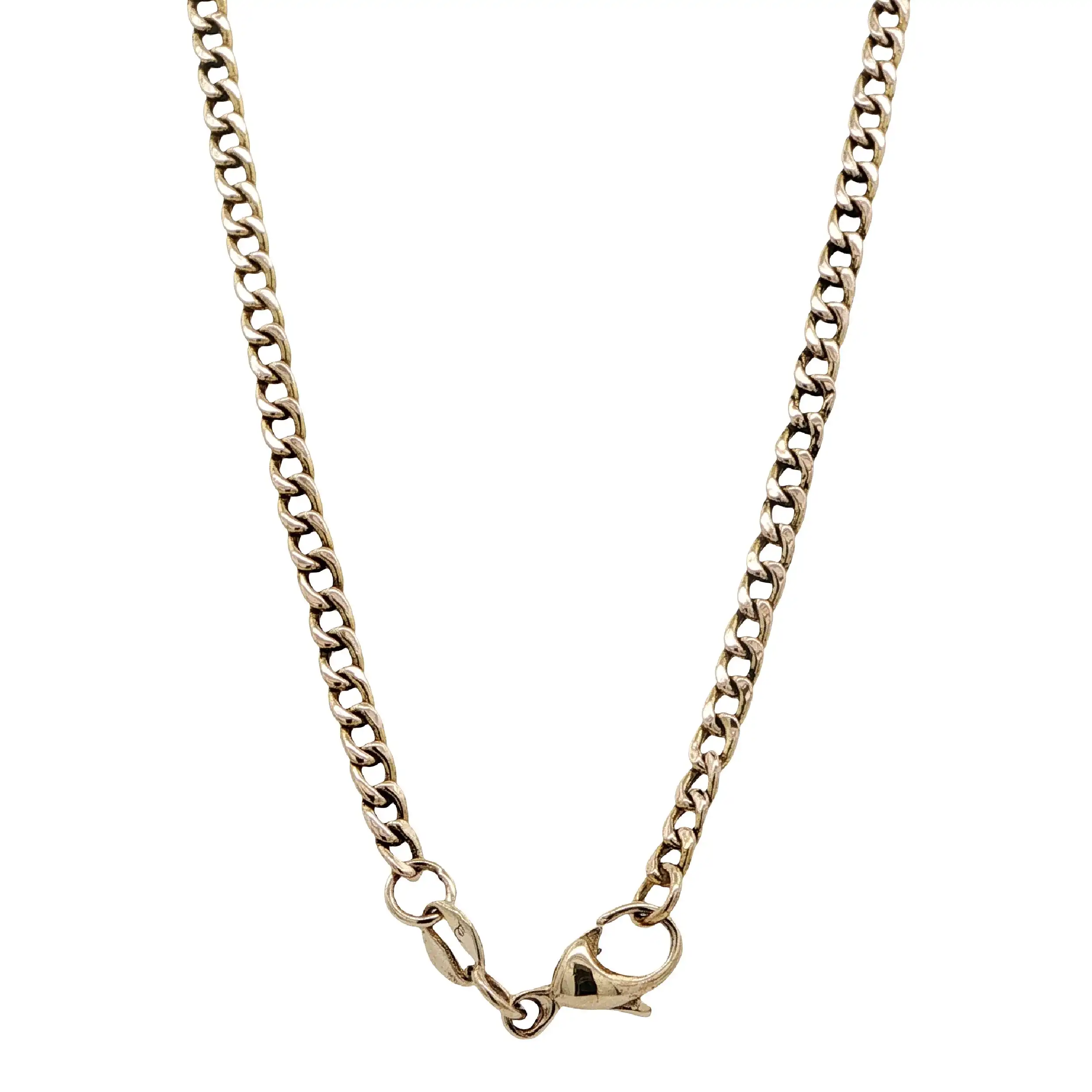 Panzerkette Gelbgold hohl mit Rubin, Smaragd & Saphir Cabochon