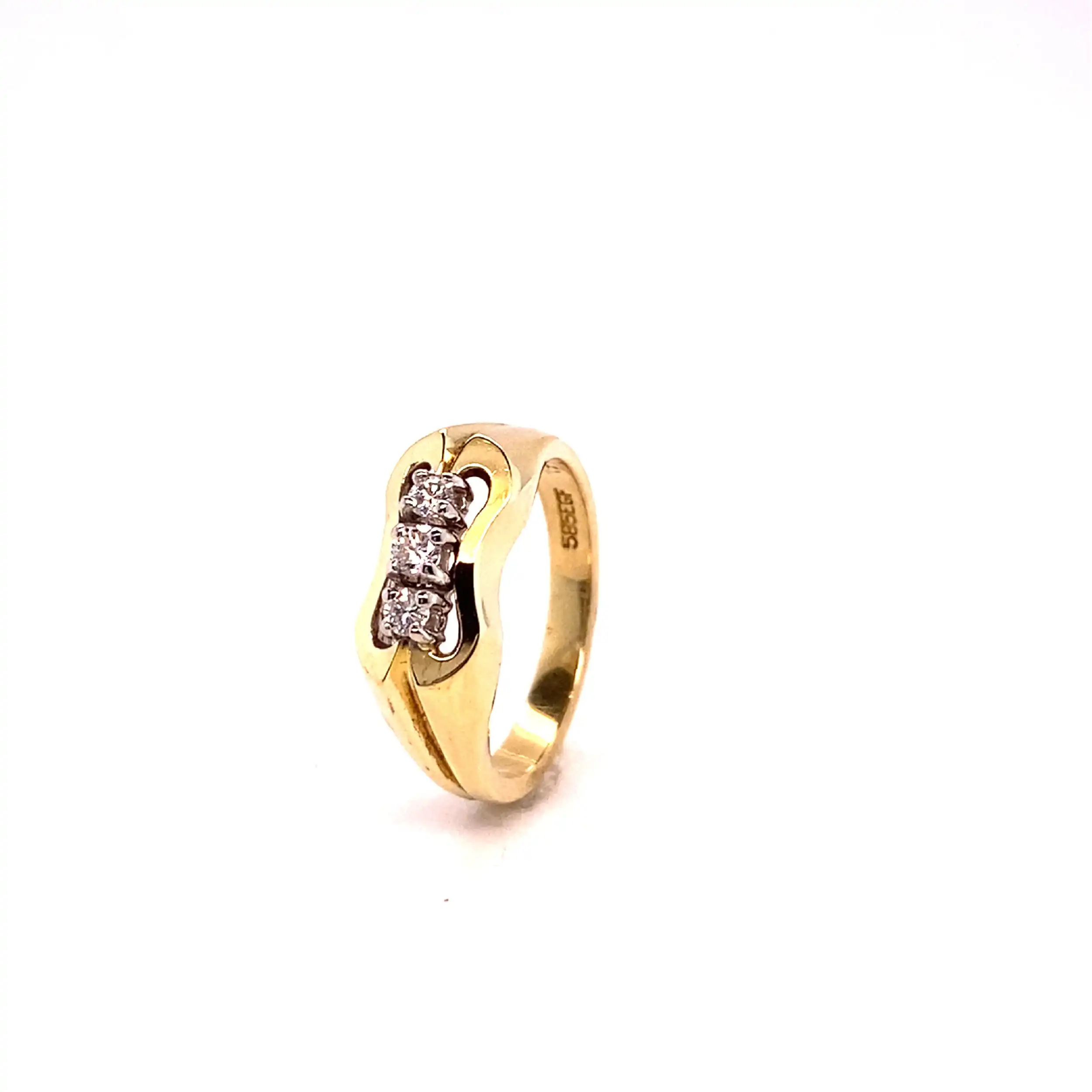 Ring Bicolor mit Brillanten Ring Bicolor mit Brillanten
