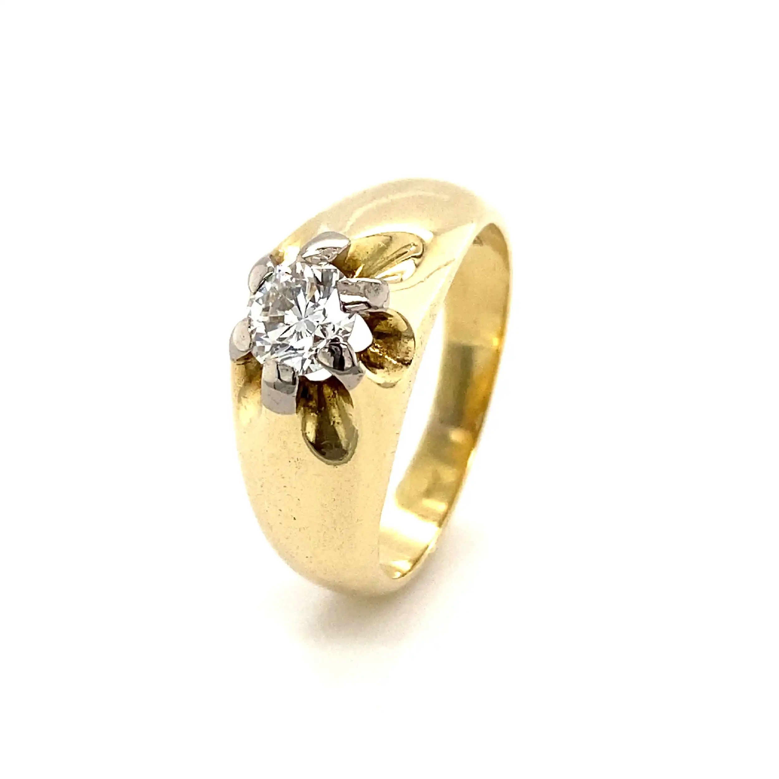 Ring Gelbgold mit Brillant Ring Gelbgold mit Brillant