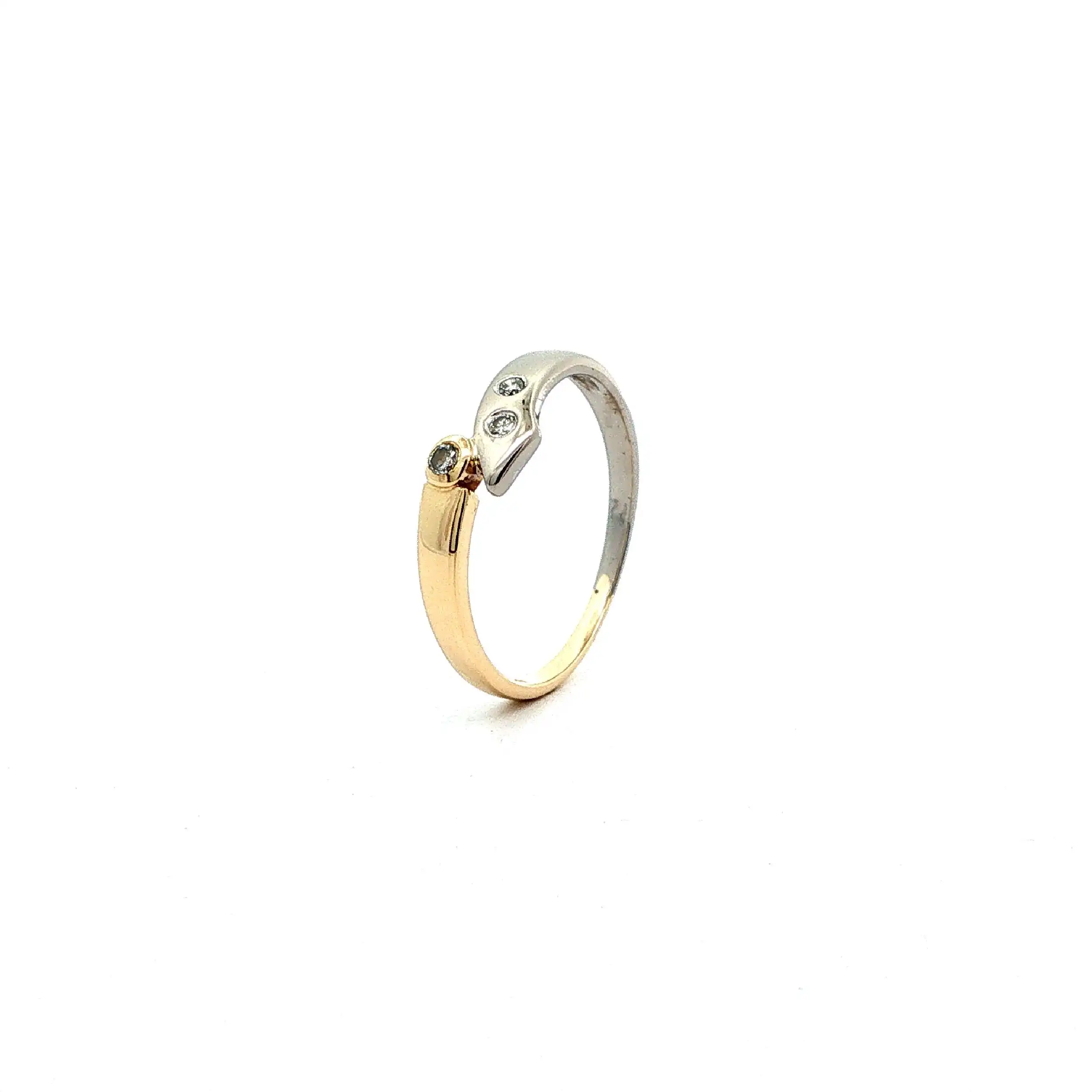 Ring Bicolor mit Brillanten