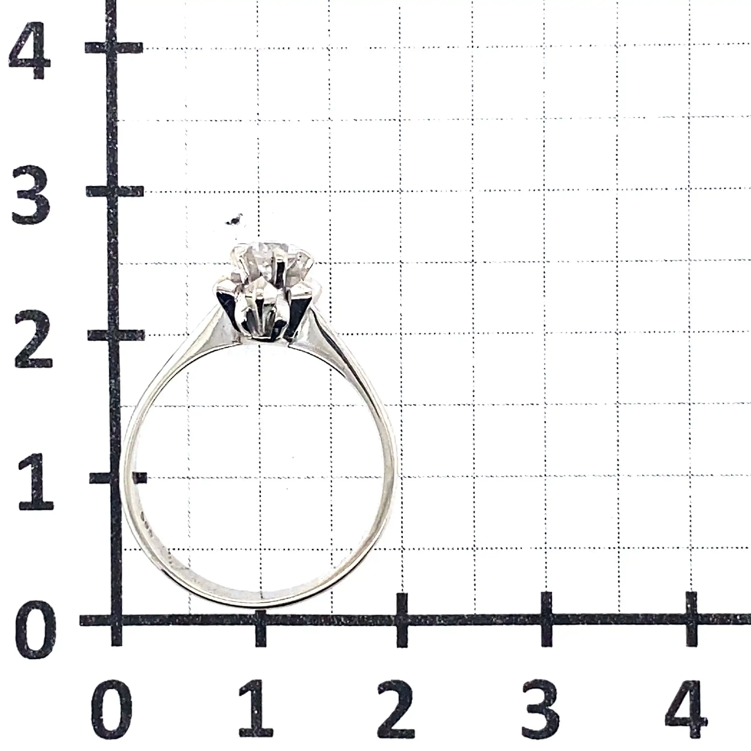 Ring Weißgold mit Brillant Ring Weißgold mit Brillant