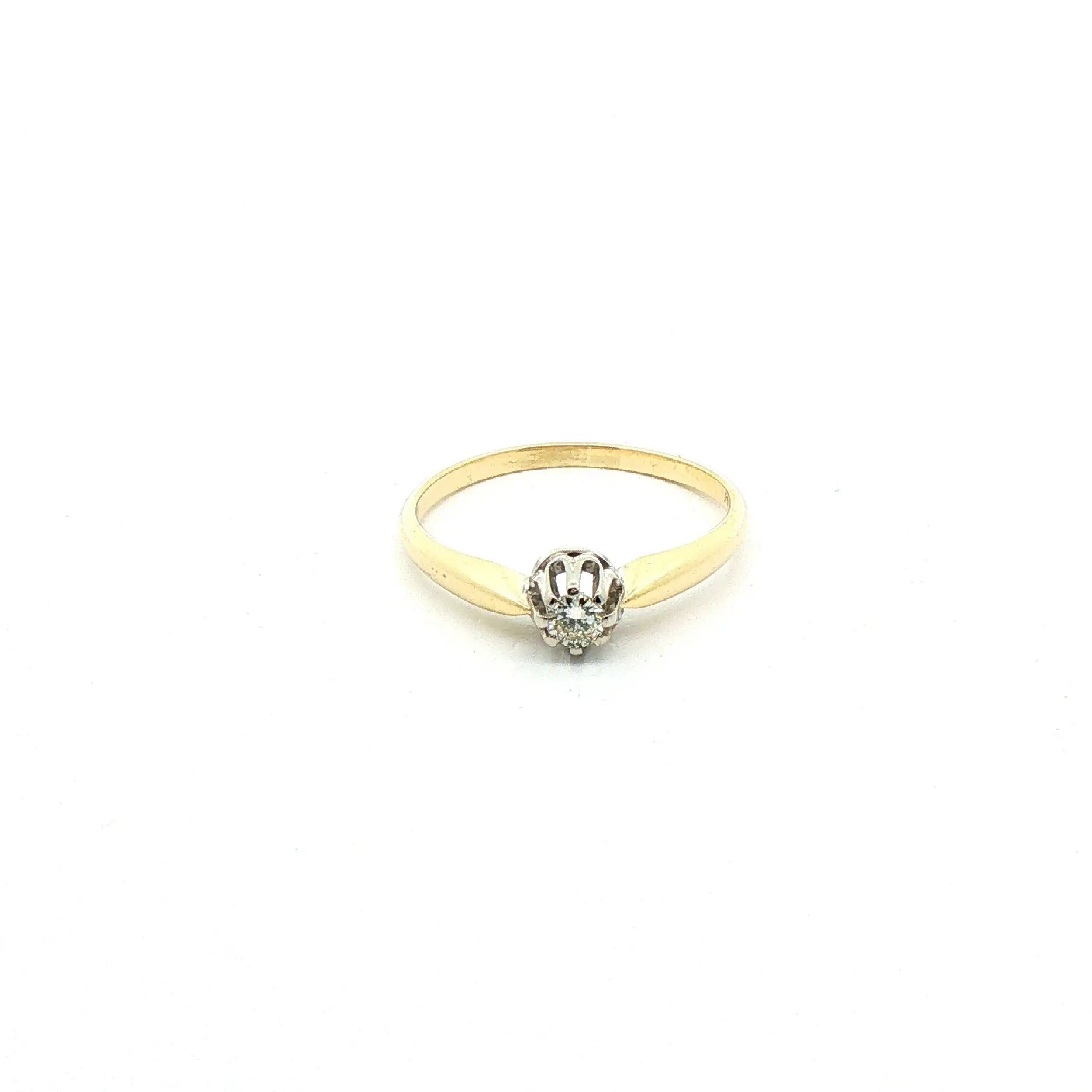 Ring Bicolor mit Brillant
