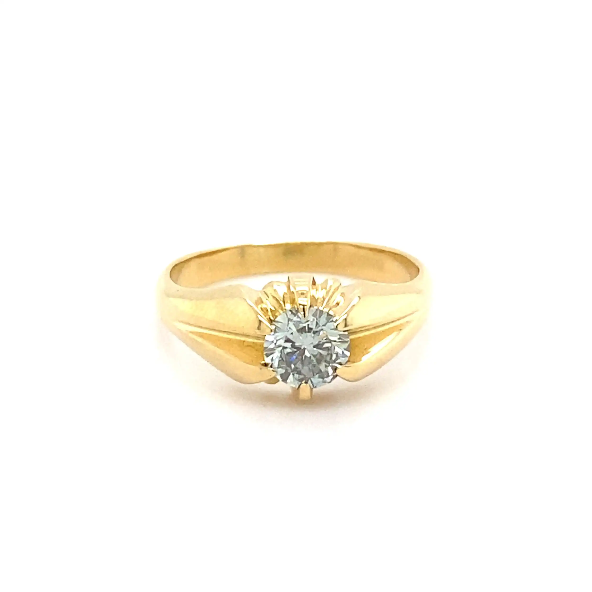 Ring Gelbgold mit Brillant Ring Gelbgold mit Brillant
