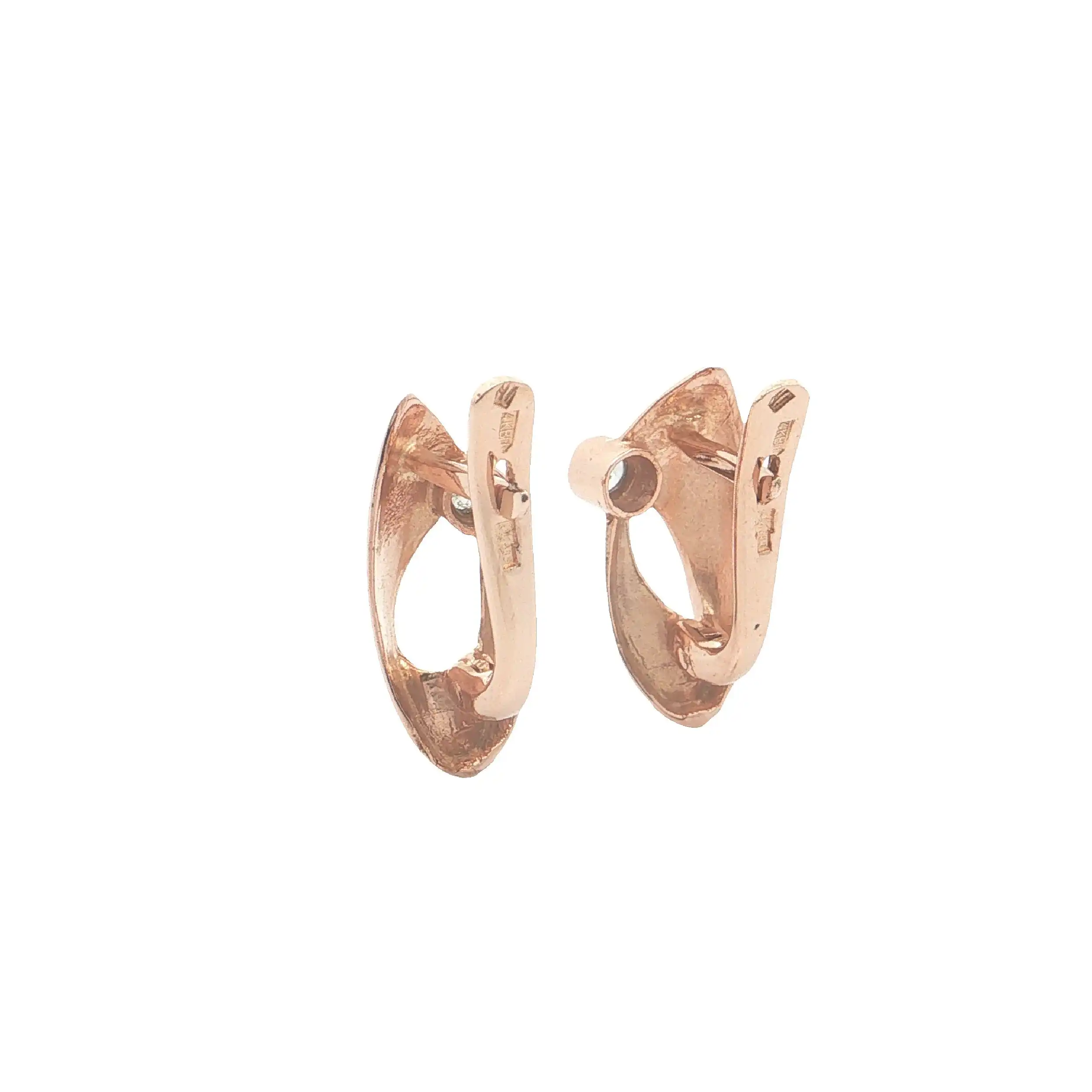 Ohrringe Roségold mit Zirkonia Ohrringe Roségold mit Zirkonia