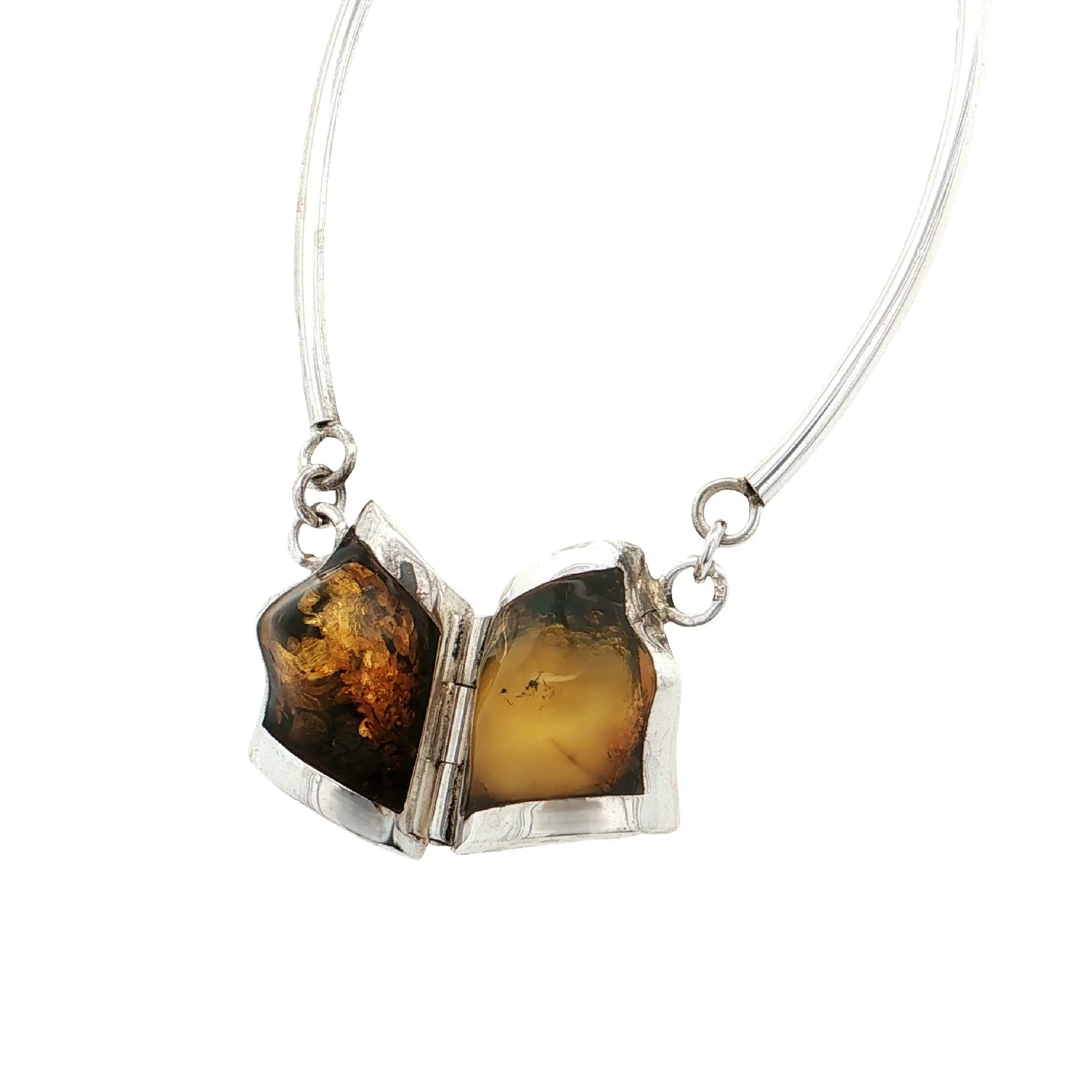 Collier Silber mit Bernstein Collier Silber mit Bernstein