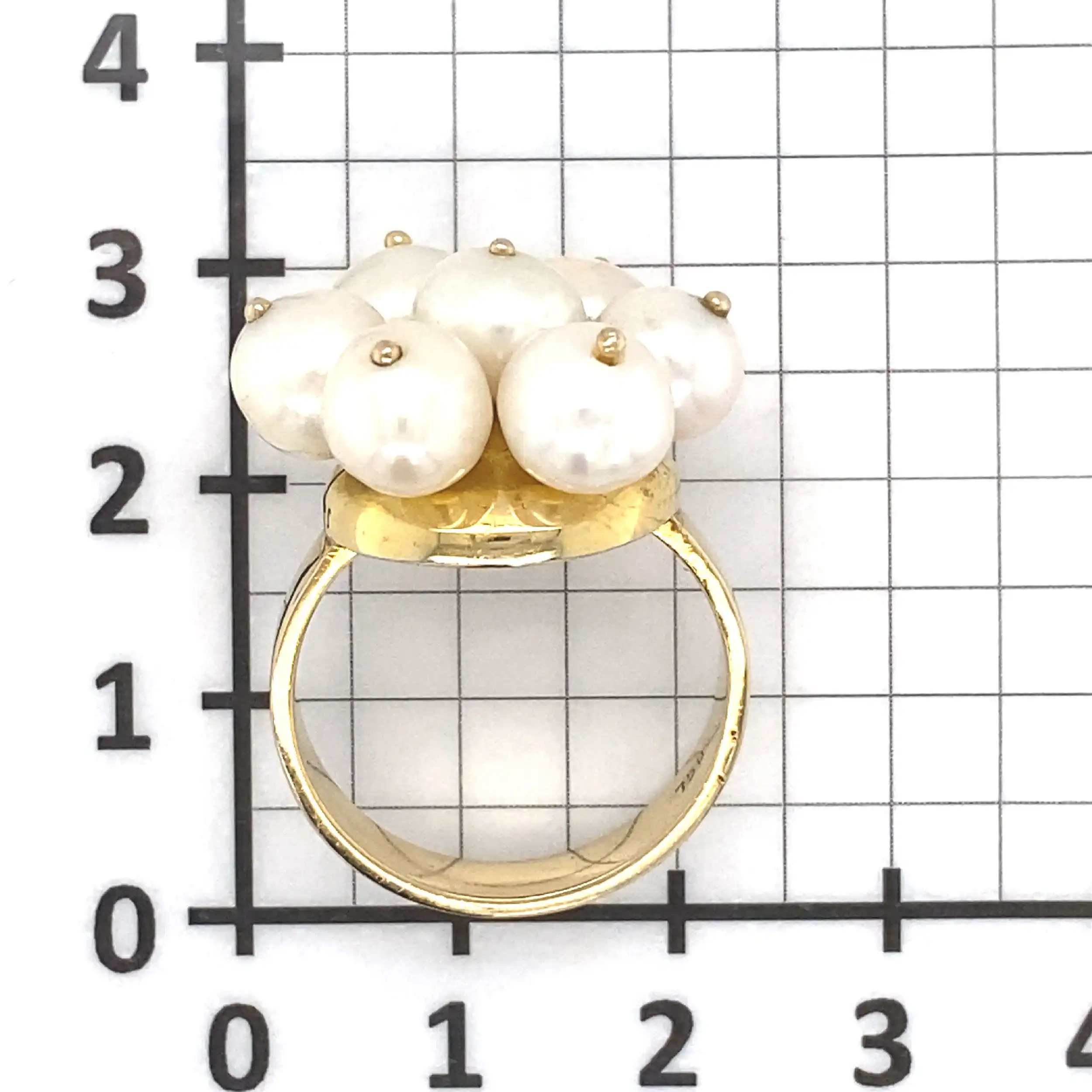Ring Gelbgold mit Perlen Ring Gelbgold mit Perlen