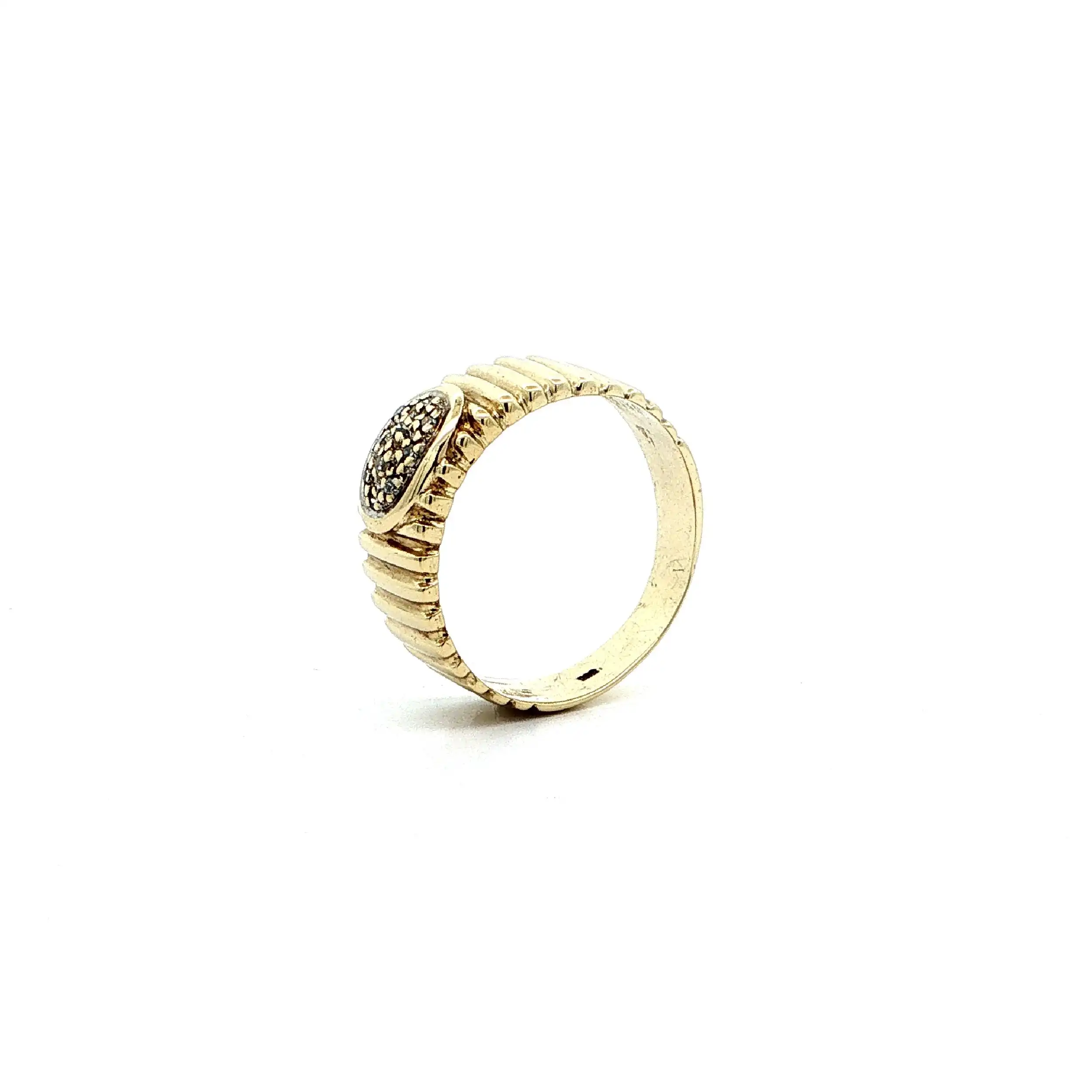 Ring Gelbgold mit Diamanten