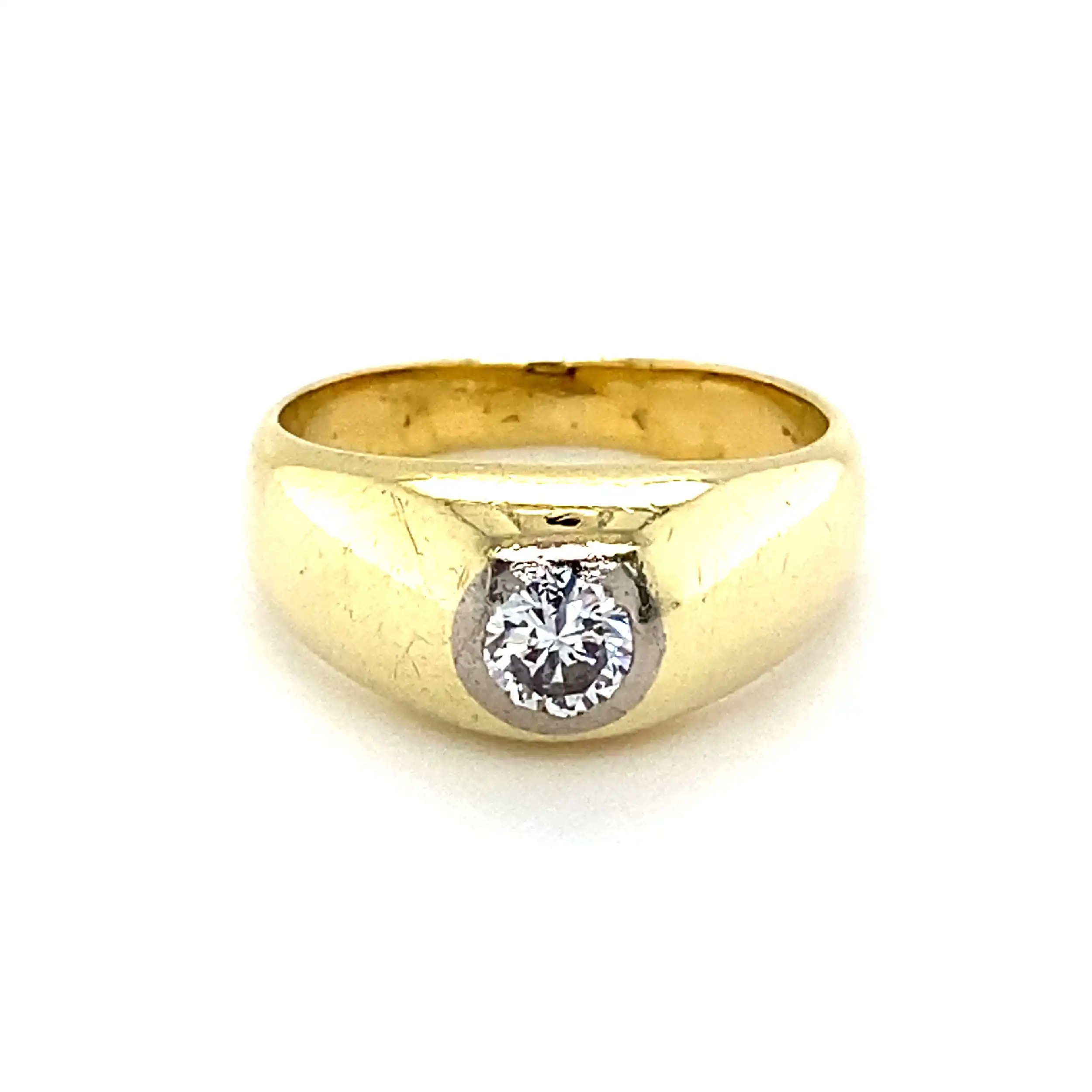 Ring Bicolor mit Brillant Ring Bicolor mit Brillant