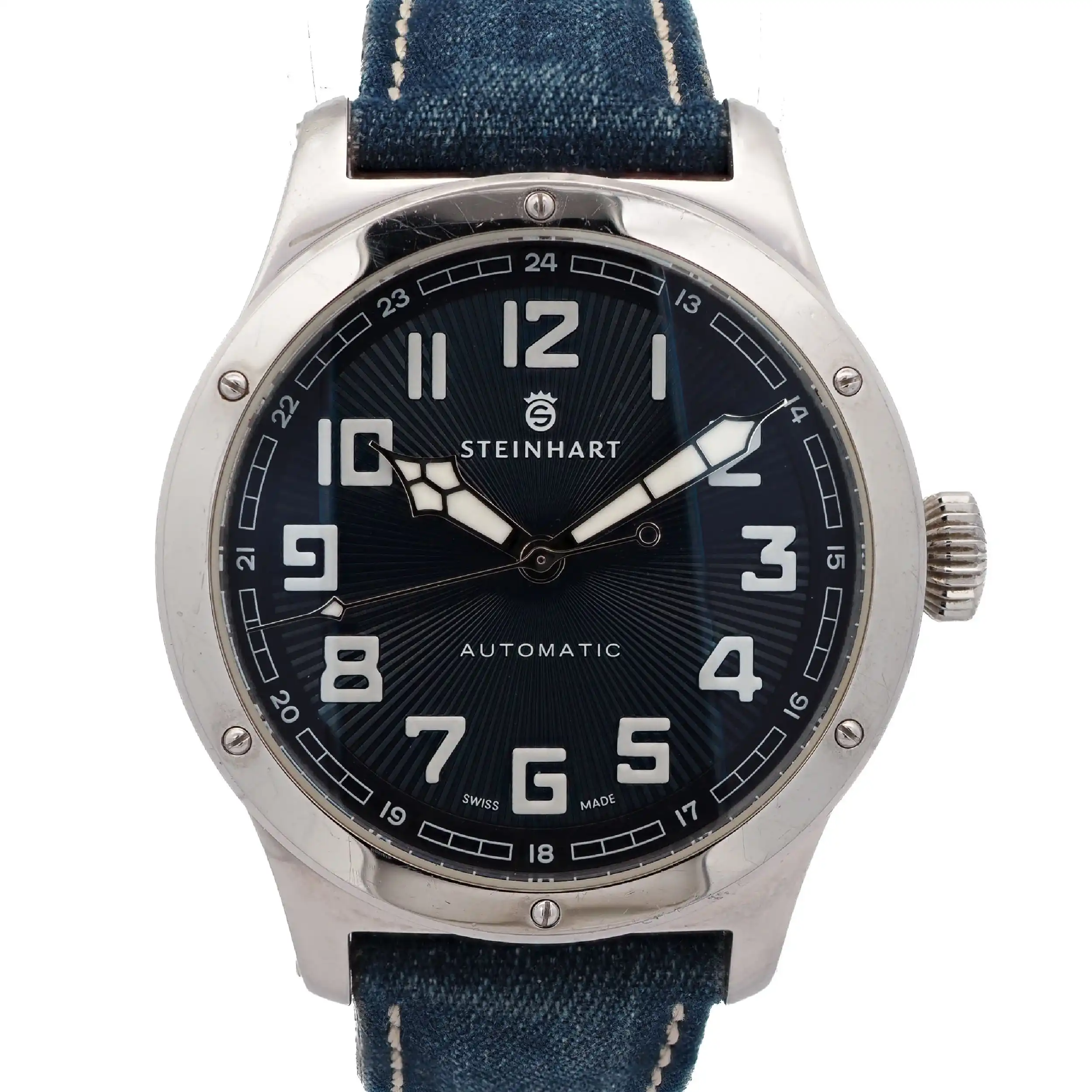 Herrenuhr Steinhart Automatik Military 47 Jeans