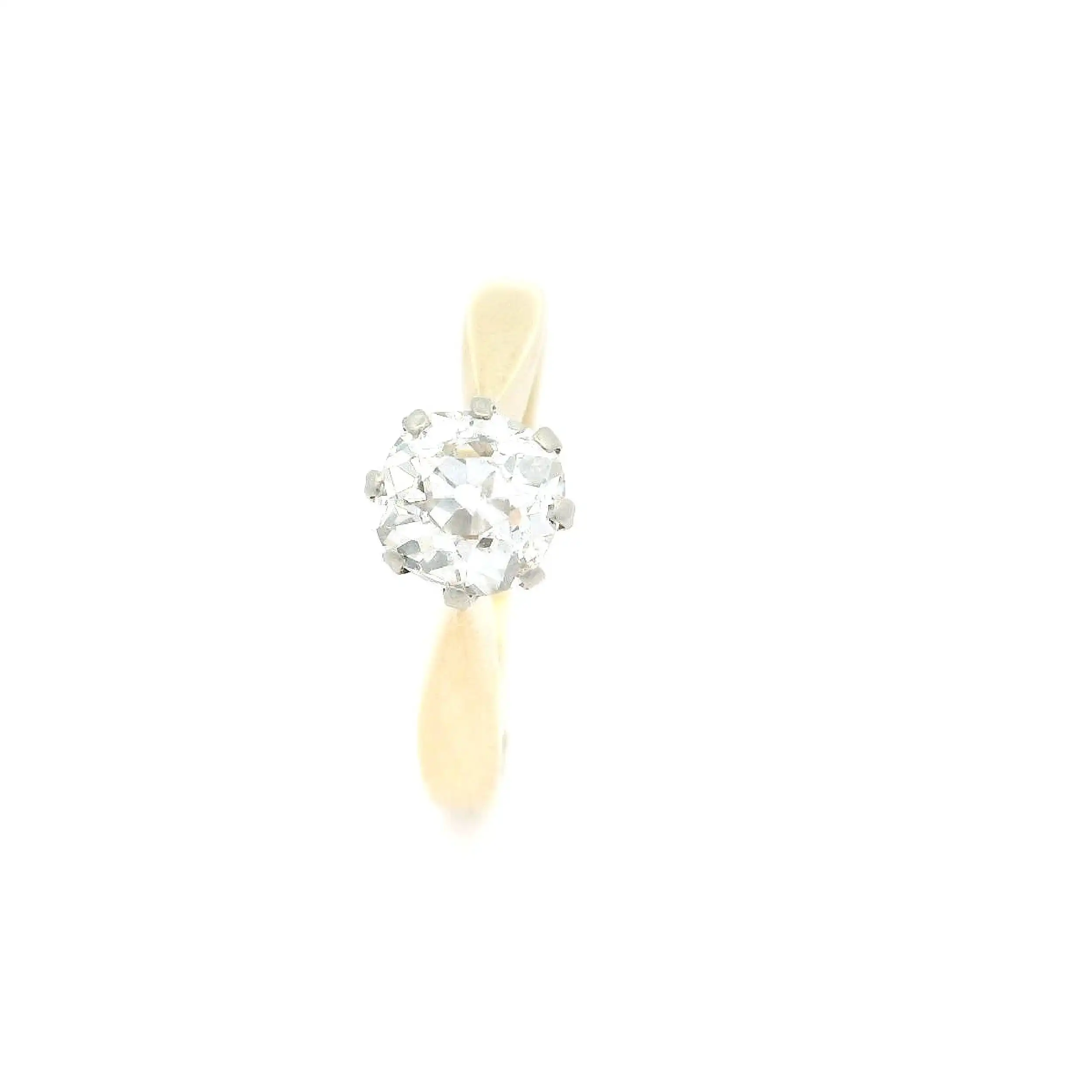 Ring Bicolor mit Brillant Solitär Ring Bicolor mit Brillant Solitär