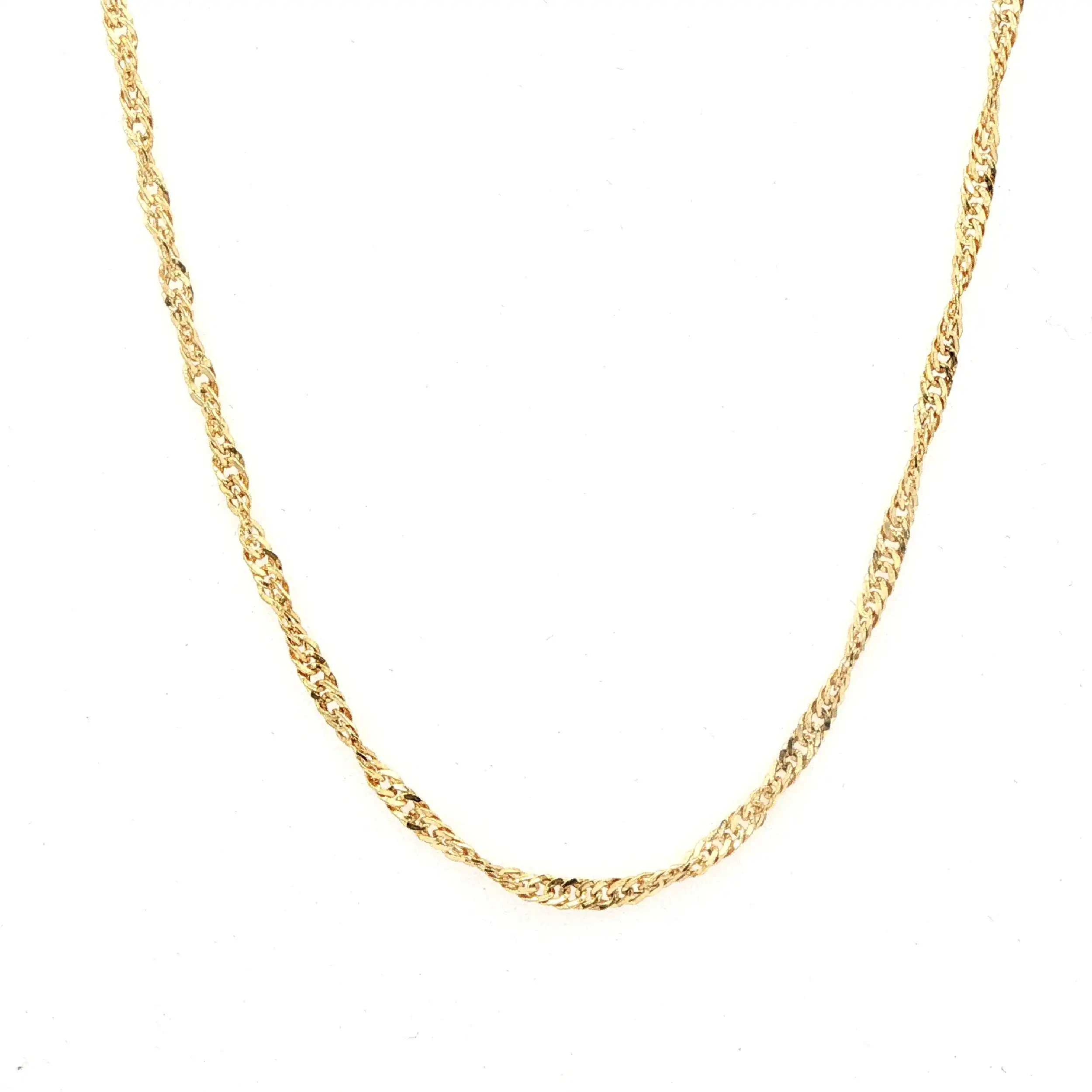 Kette Gelgold gedreht Kette Gelgold gedreht