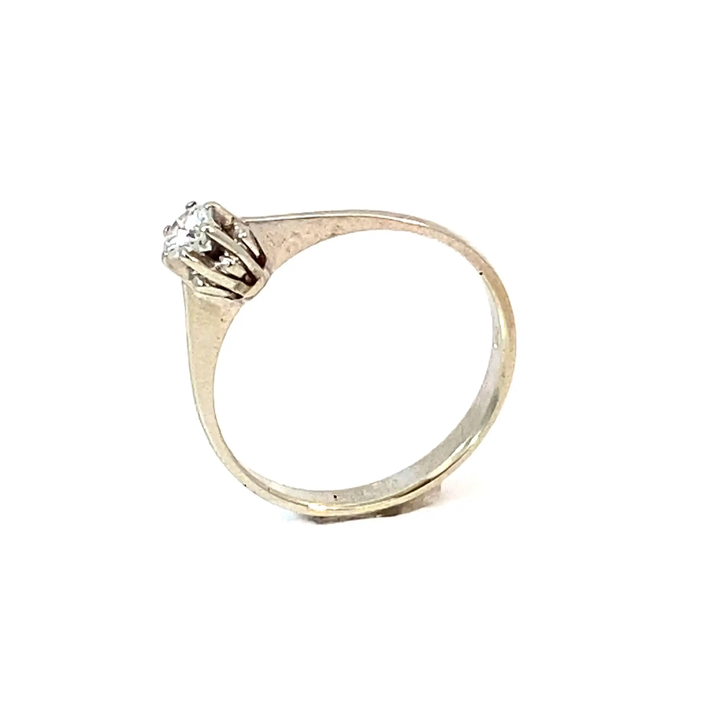 Ring Weißgold mit Brillant Ring Weißgold mit Brillant